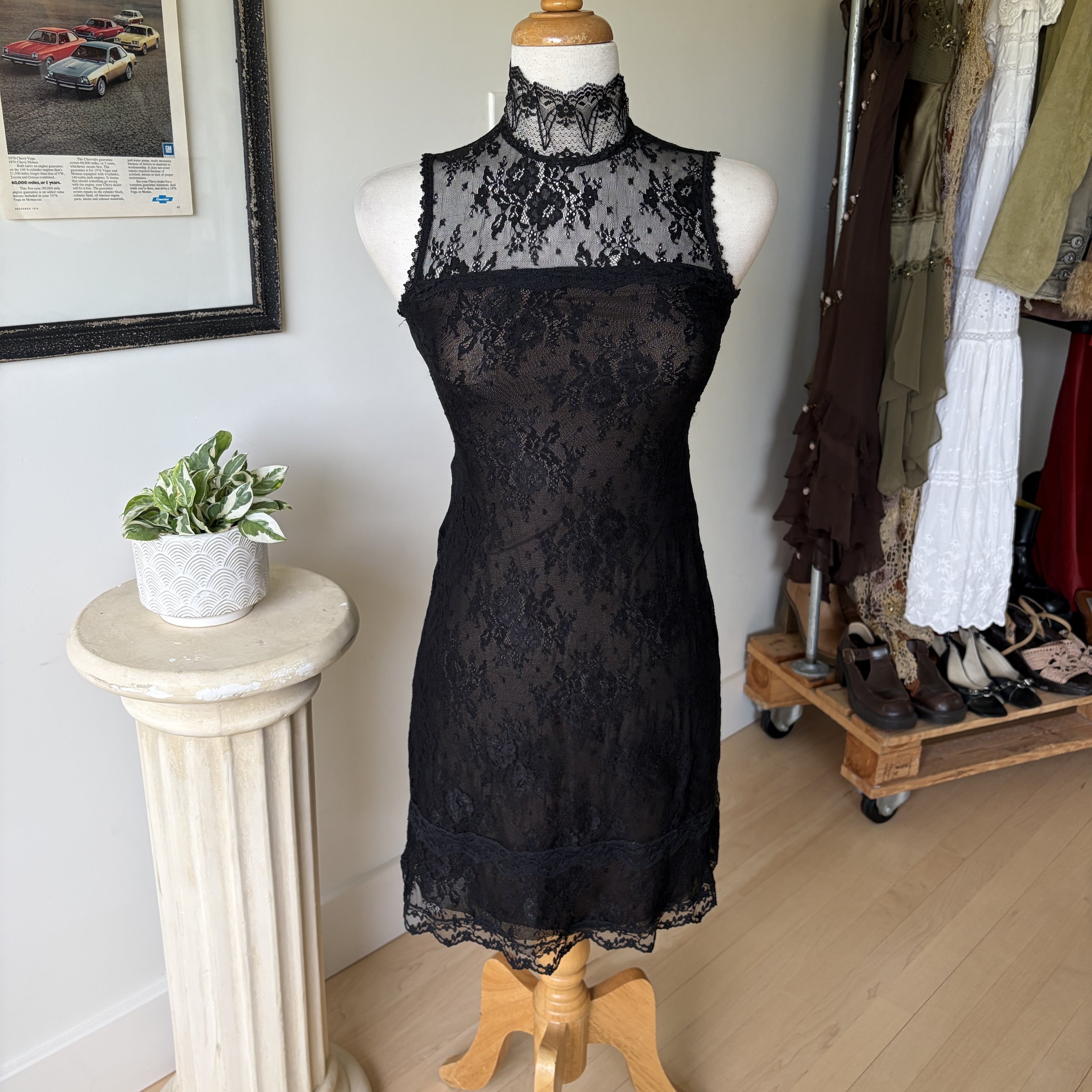 Floral Lace Mini Dress