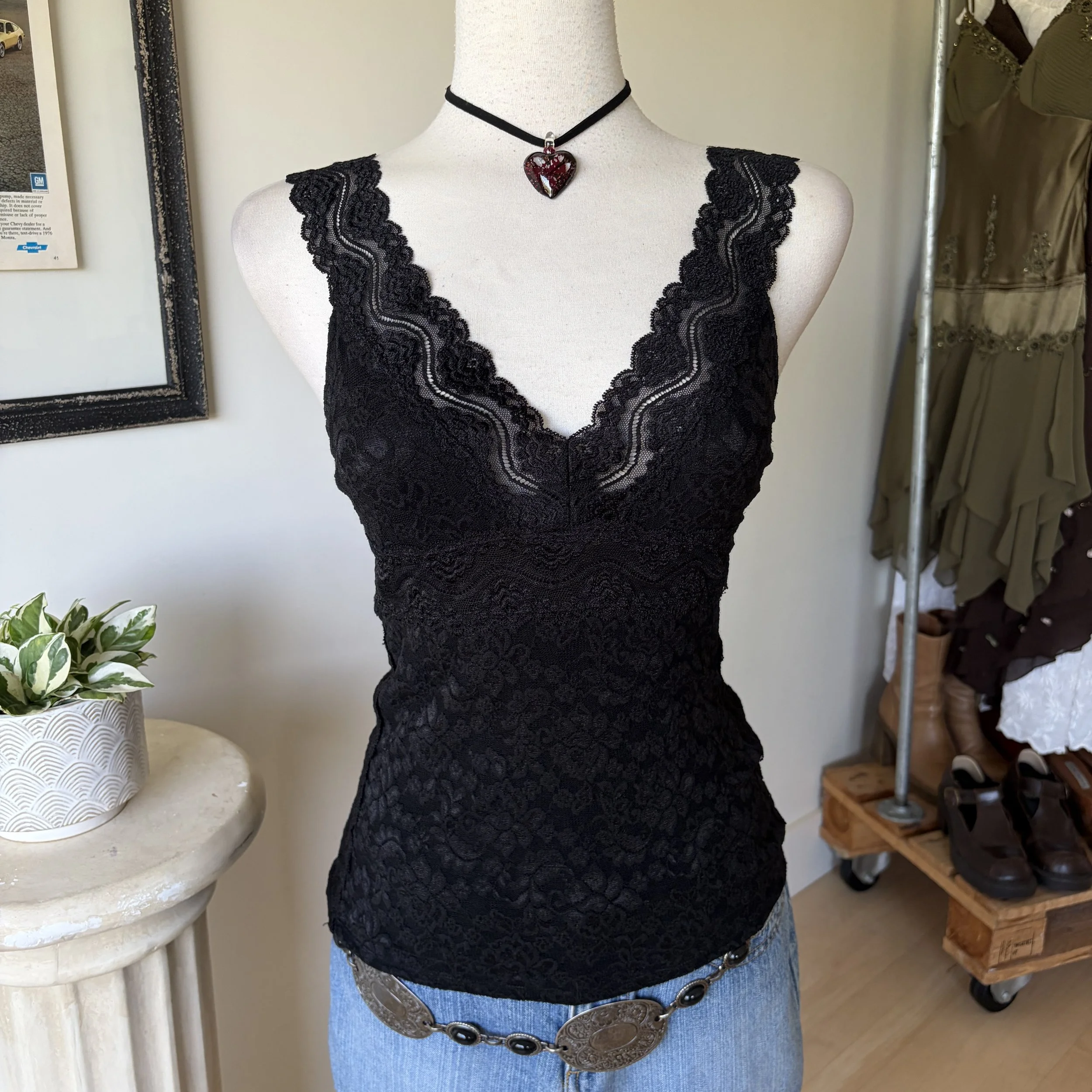 Vintage Lace Tank Top 