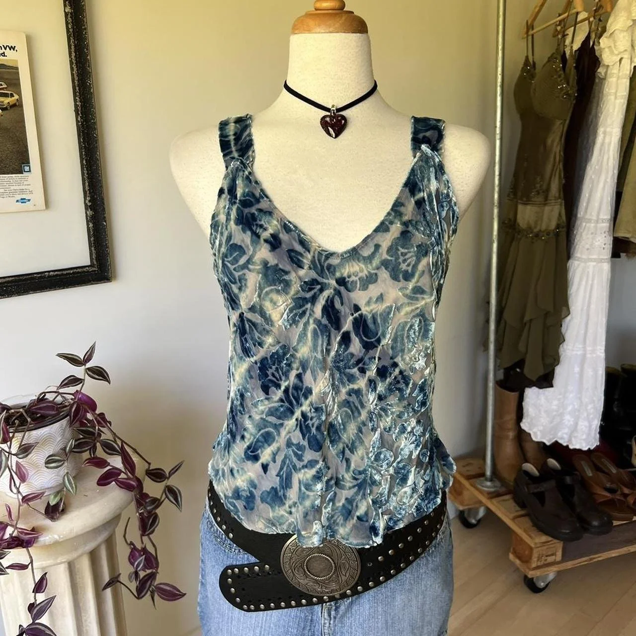 Vintage Velvet Tank Top