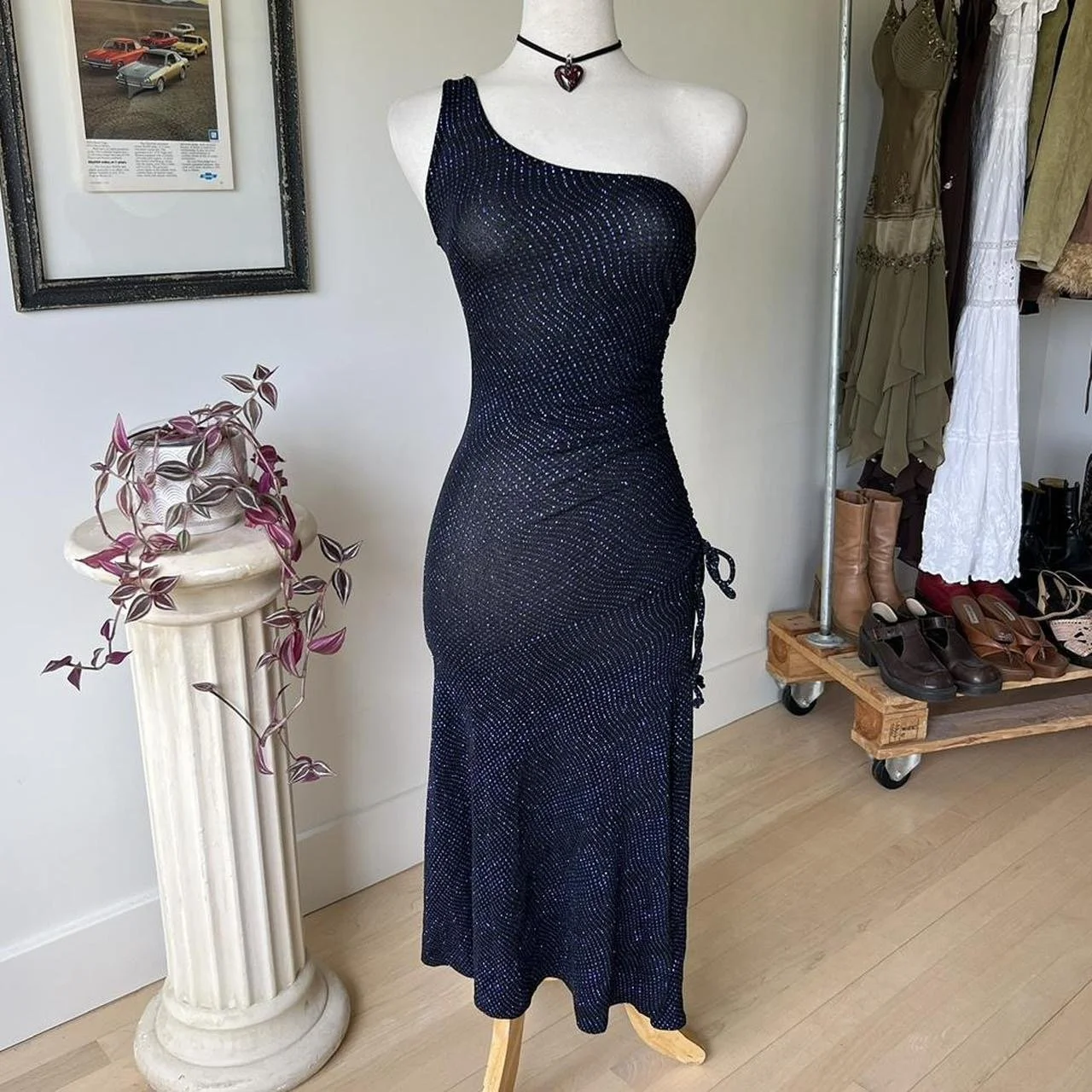 Vintage Glittery Formal Dress