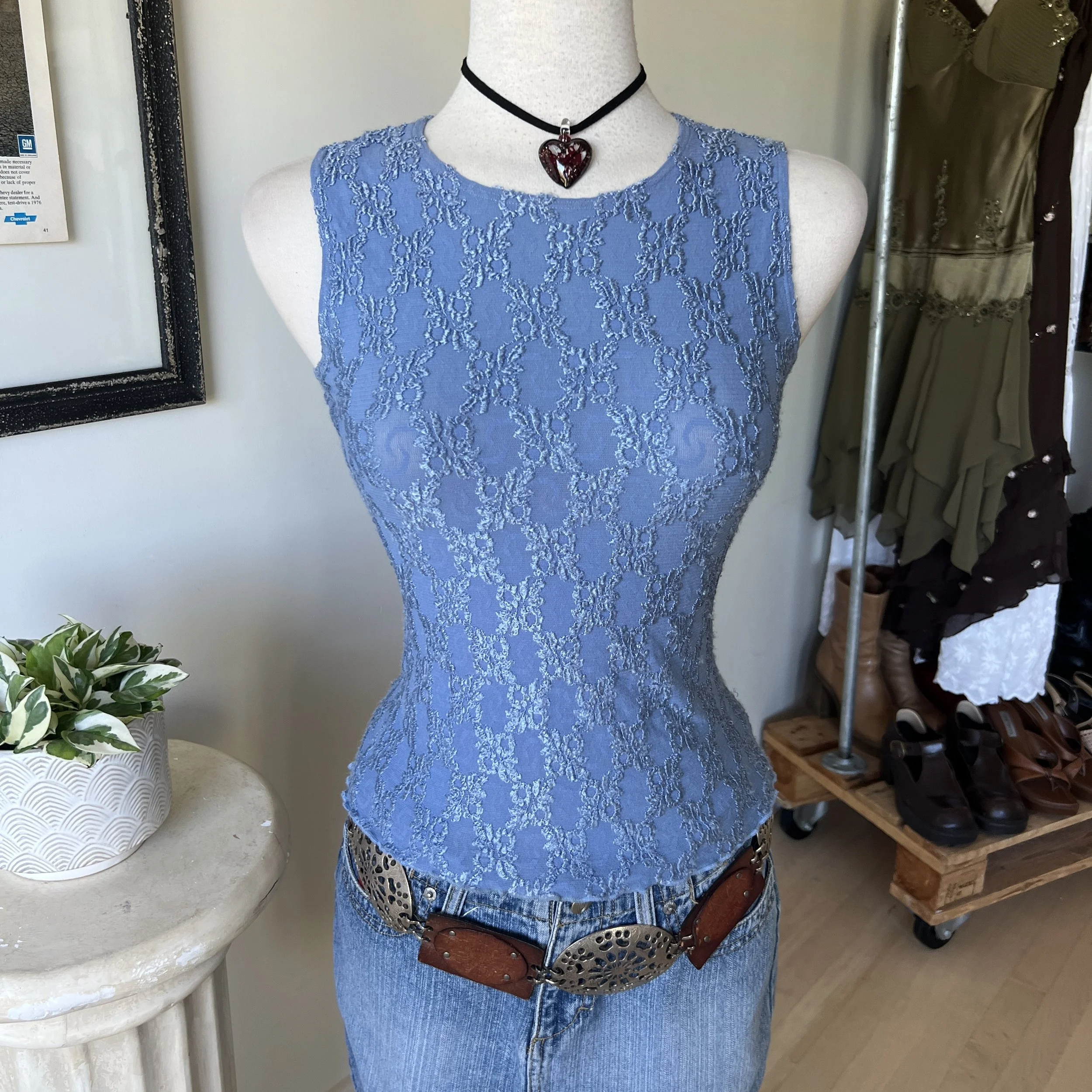 Floral Lace Tank Top