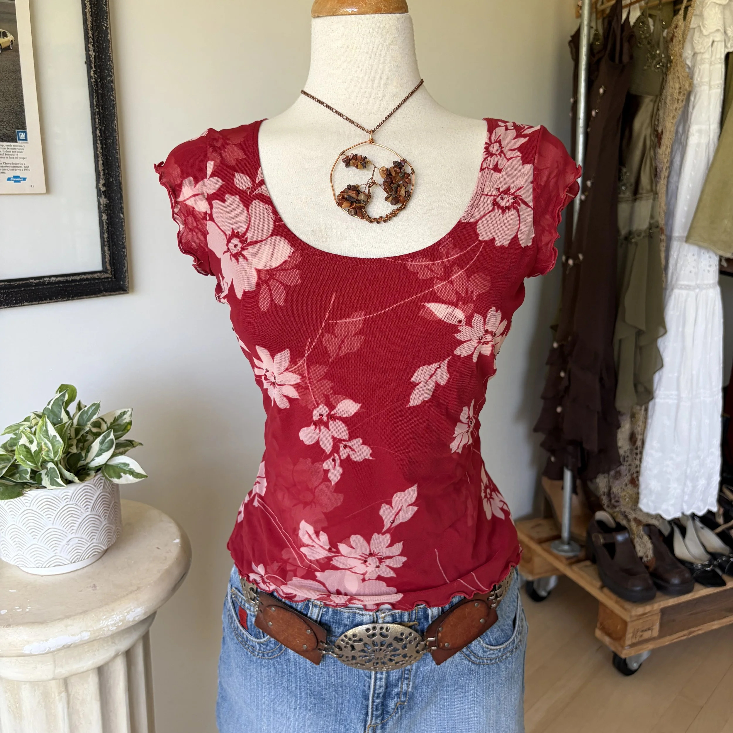 Vintage Mesh Short Sleeve 