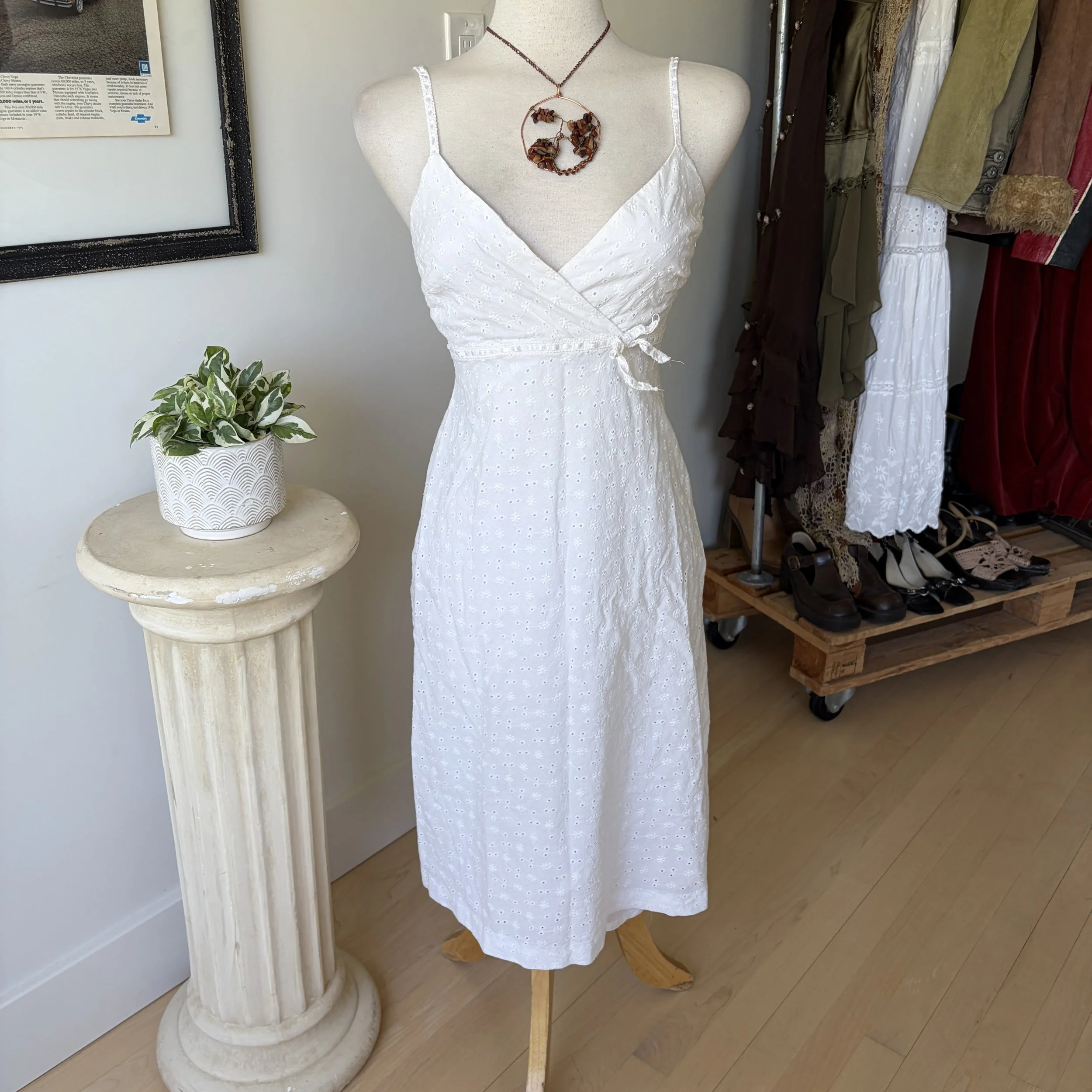 Vintage Eyelet Summer Dress