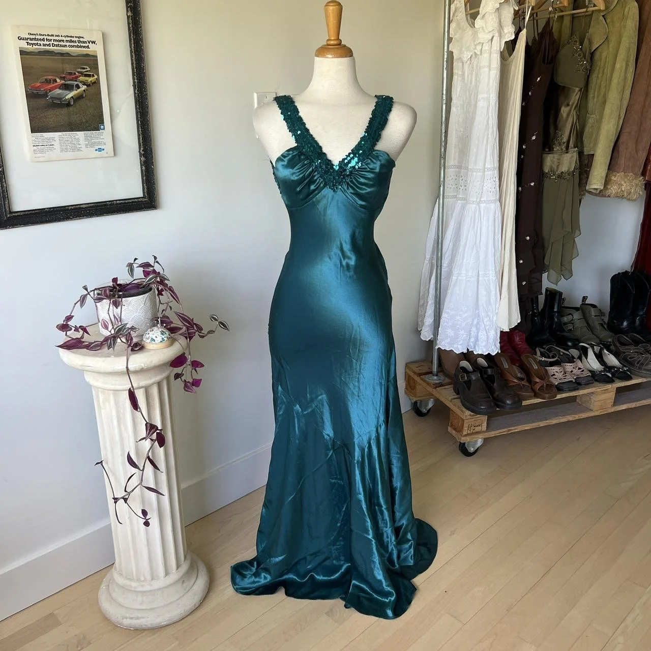 Vintage Formal Sequin Dress