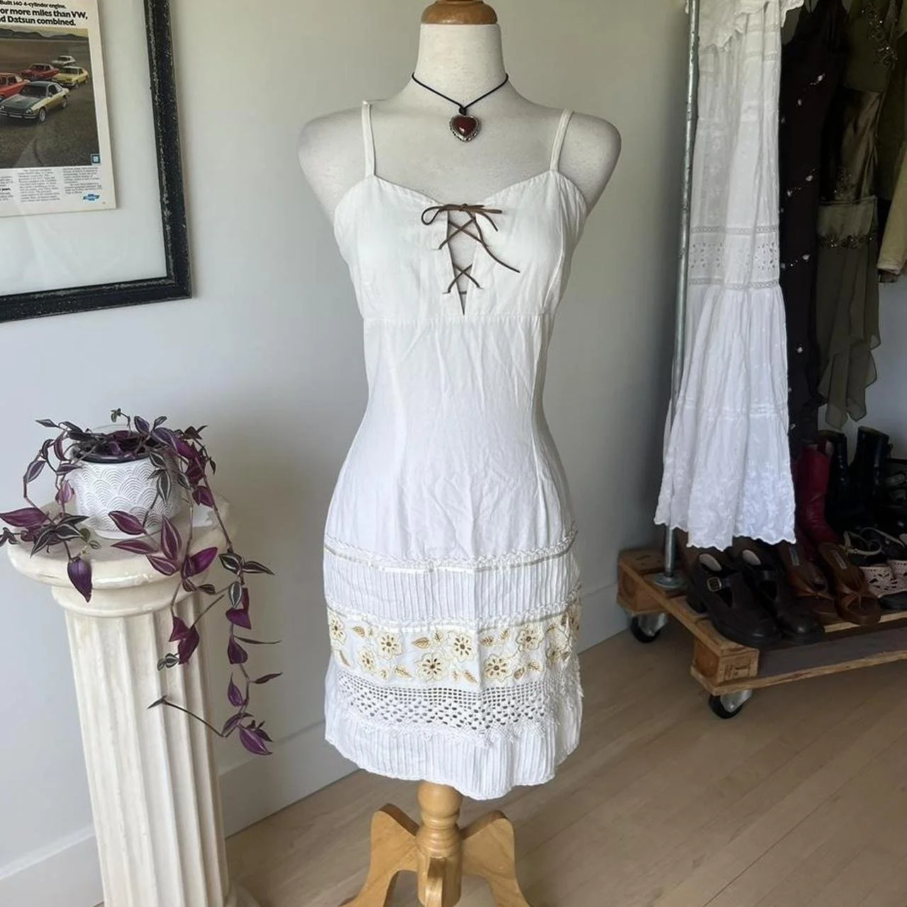 Vintage Boho Midi Dress