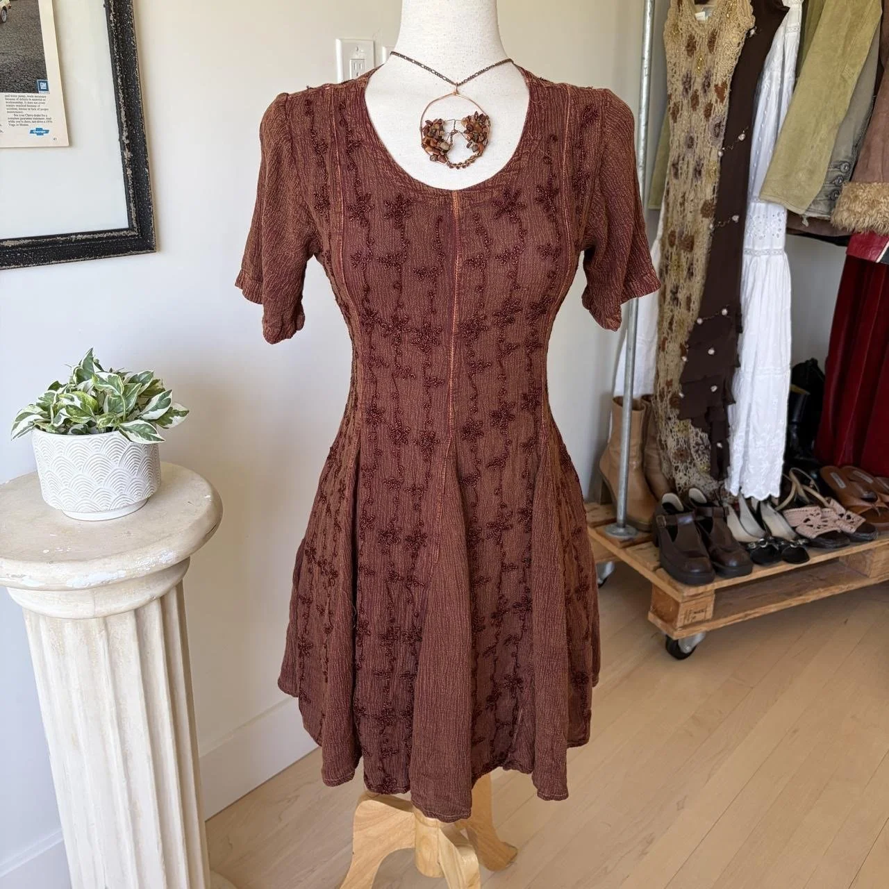 Vintage Embroidered Fairy Dress