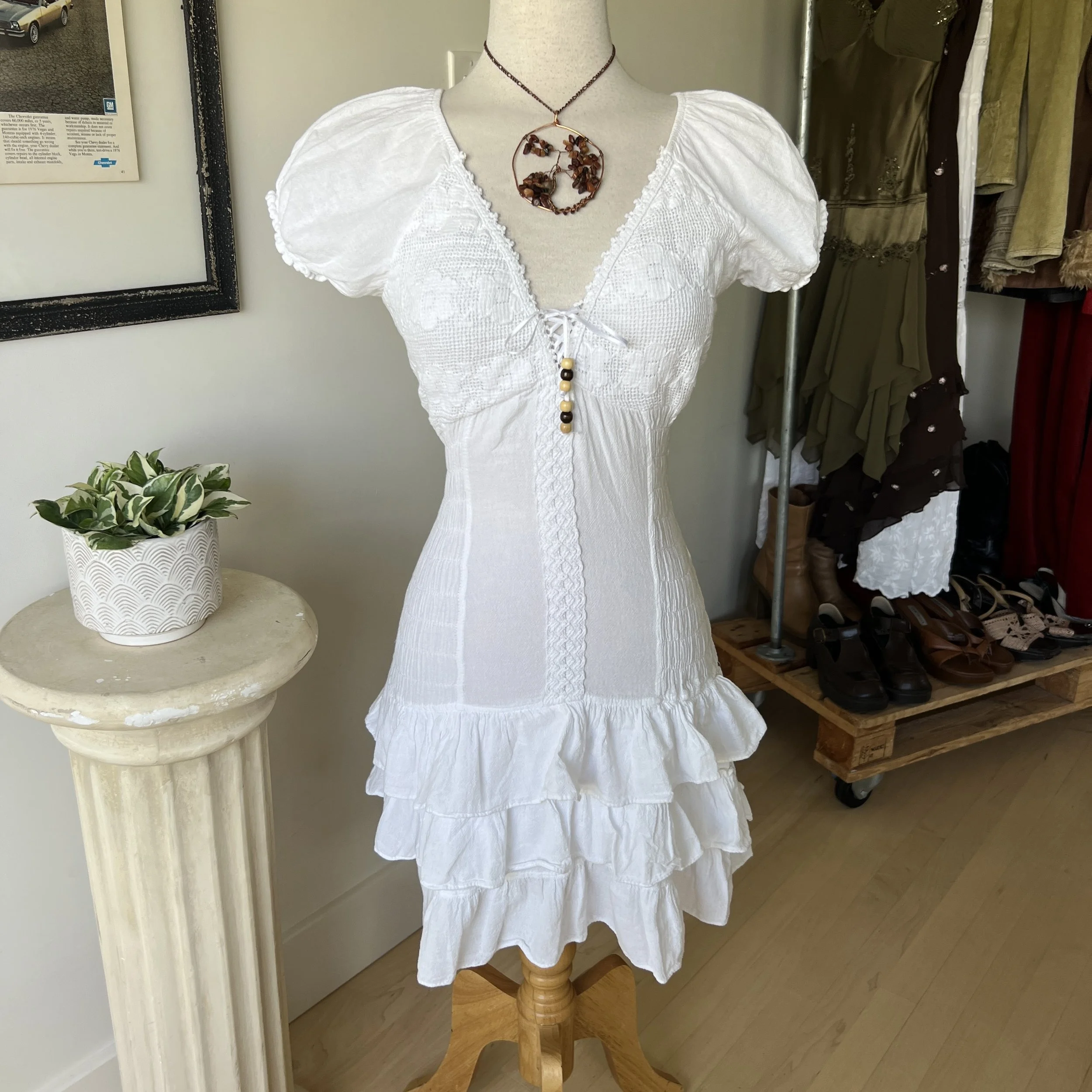 Embroidered Fairy Mini Dress 