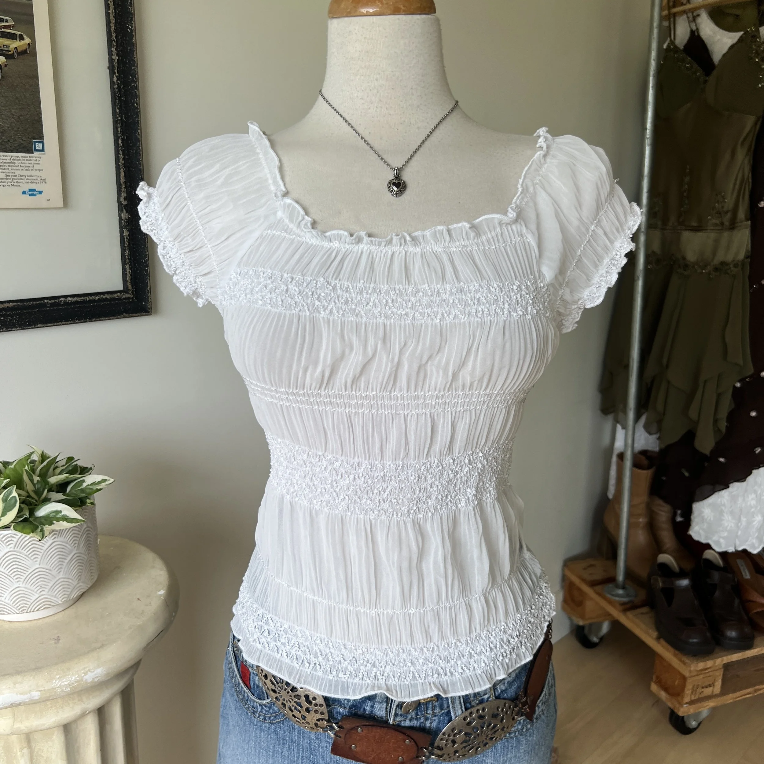 Vintage Ruched Top