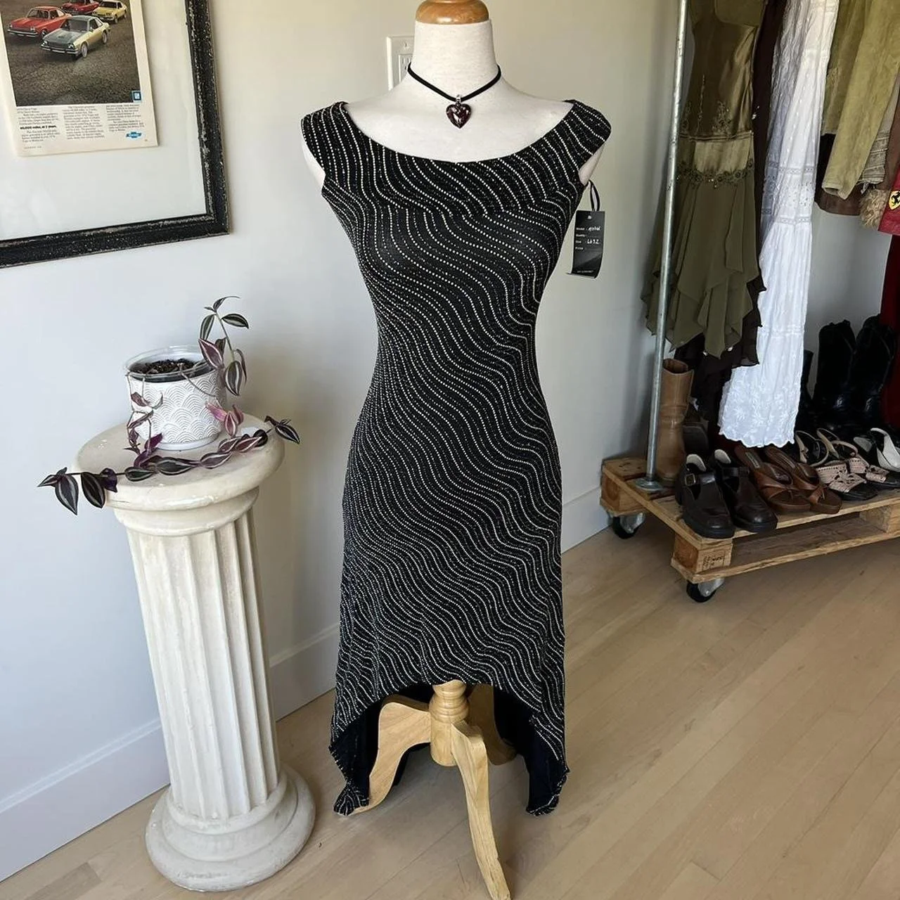 Vintage Glittery Formal Dress