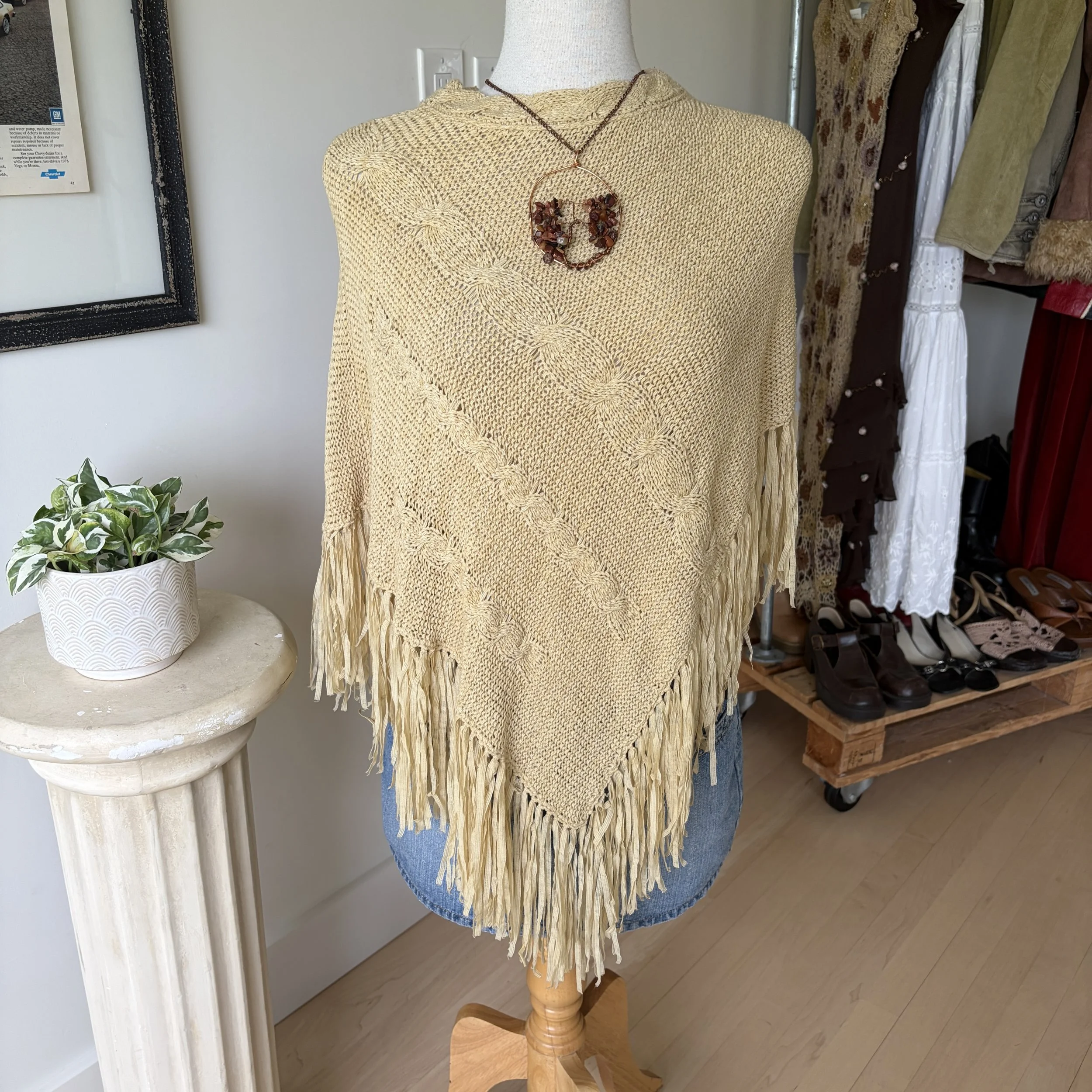 Crochet Knit Poncho  