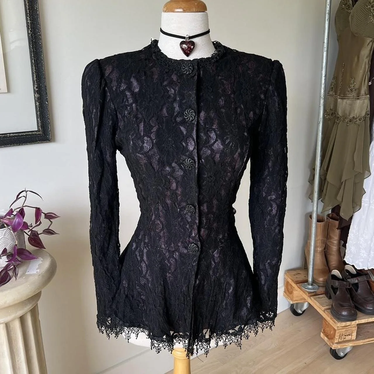 Vintage Gothic Lace Jacket