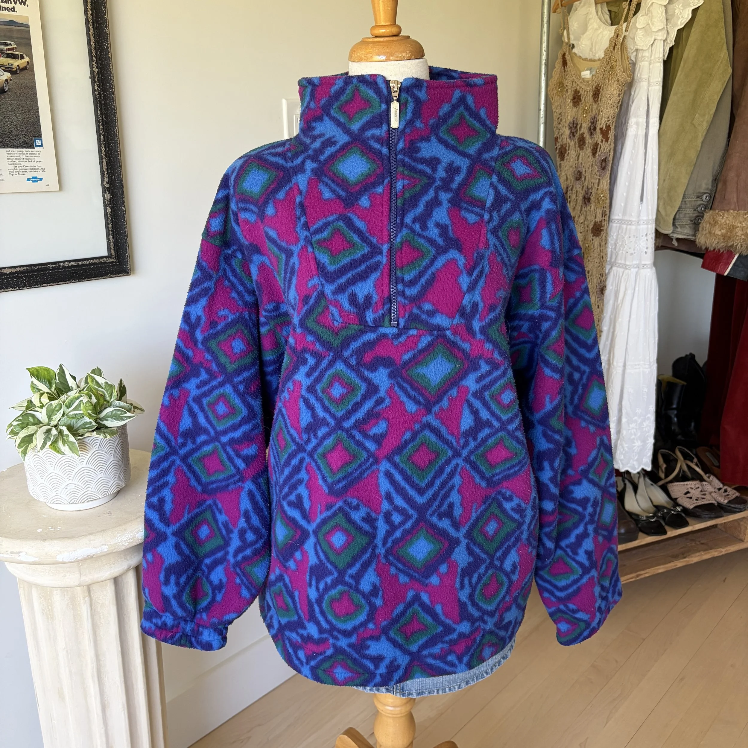 Vintage Half Zip Sweatshirt
