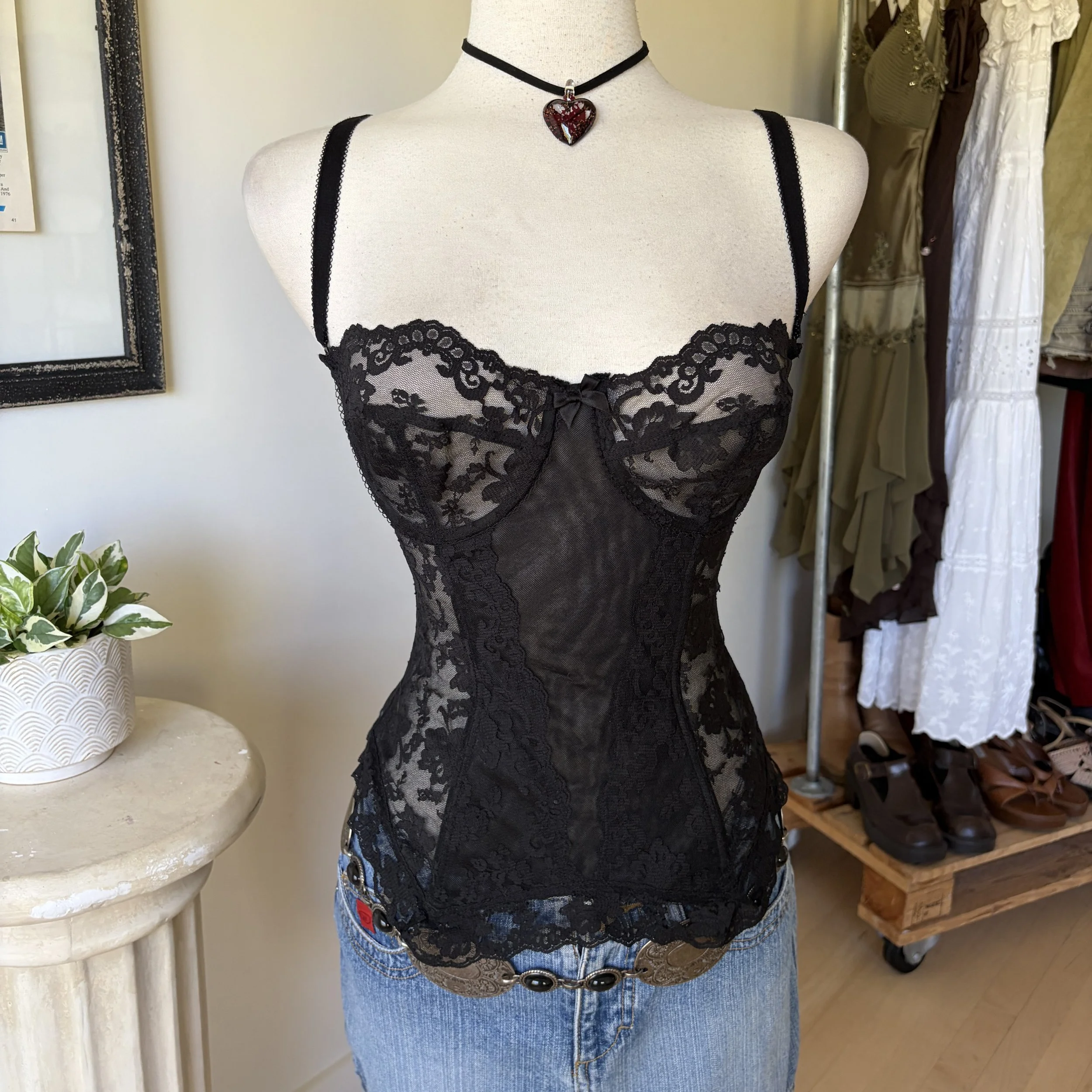 Vintage Lace Corset Top 