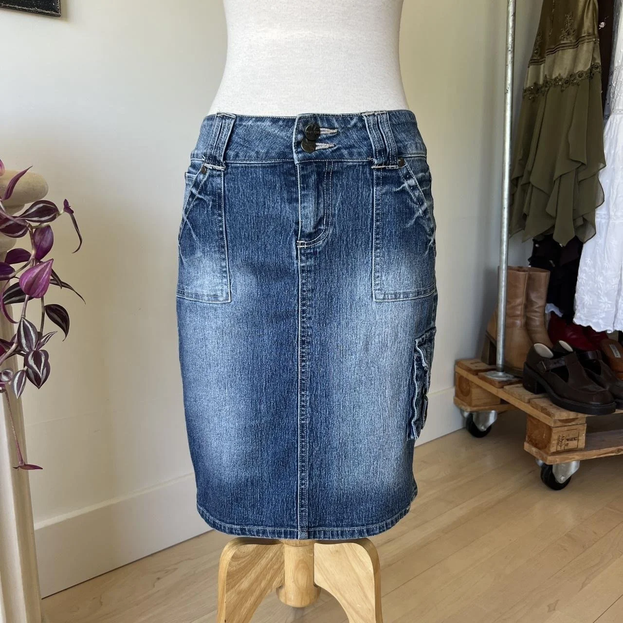 Low Rise Cargo Skirt