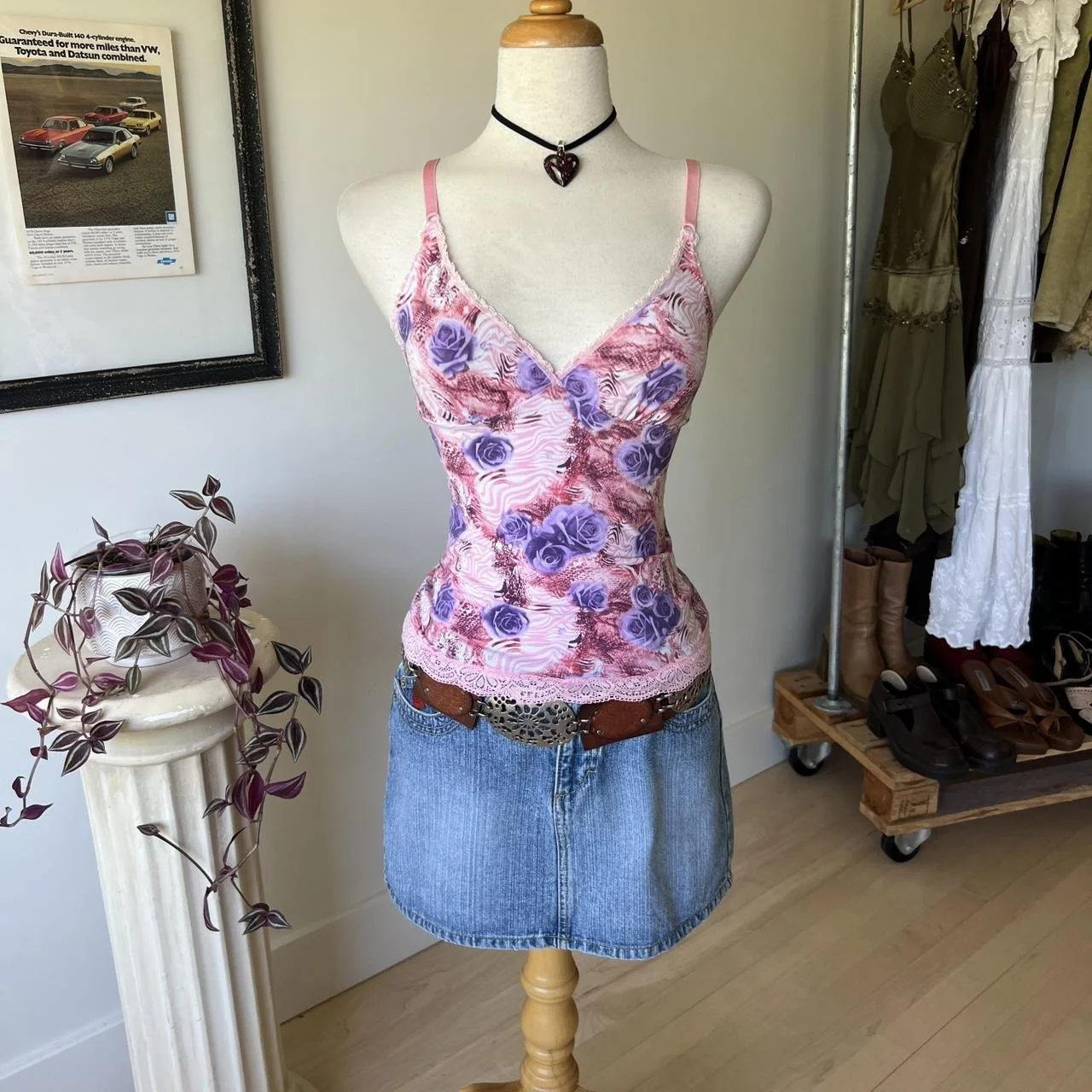 Vintage Floral Cami Top