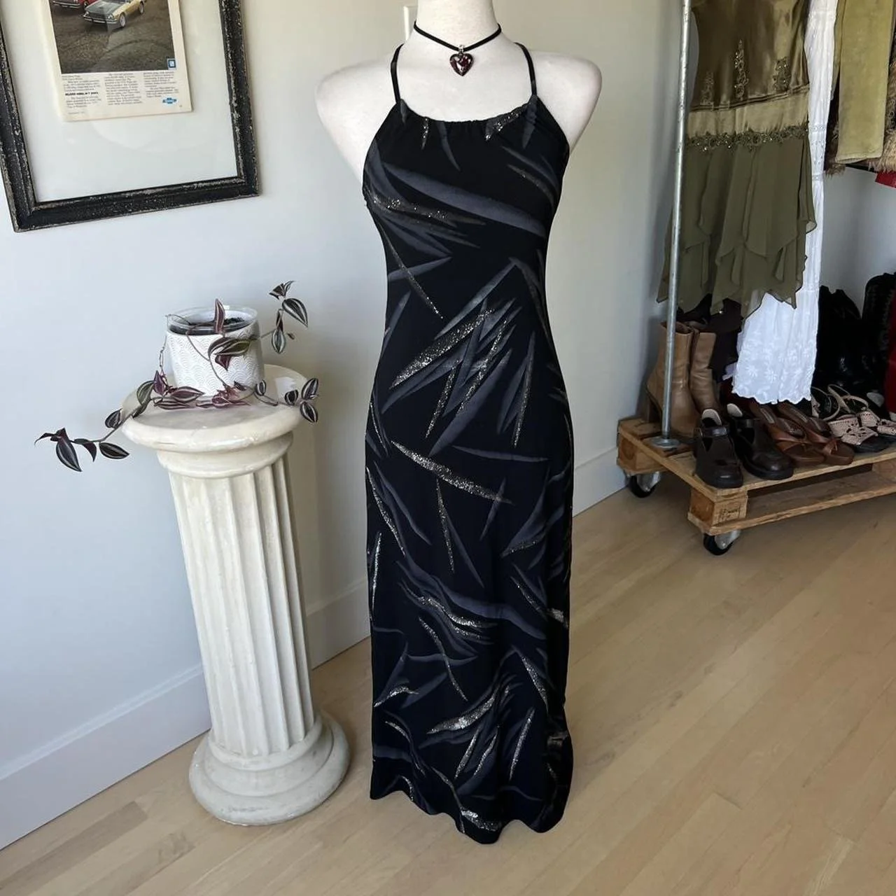 Vintage Glittery Formal Dress