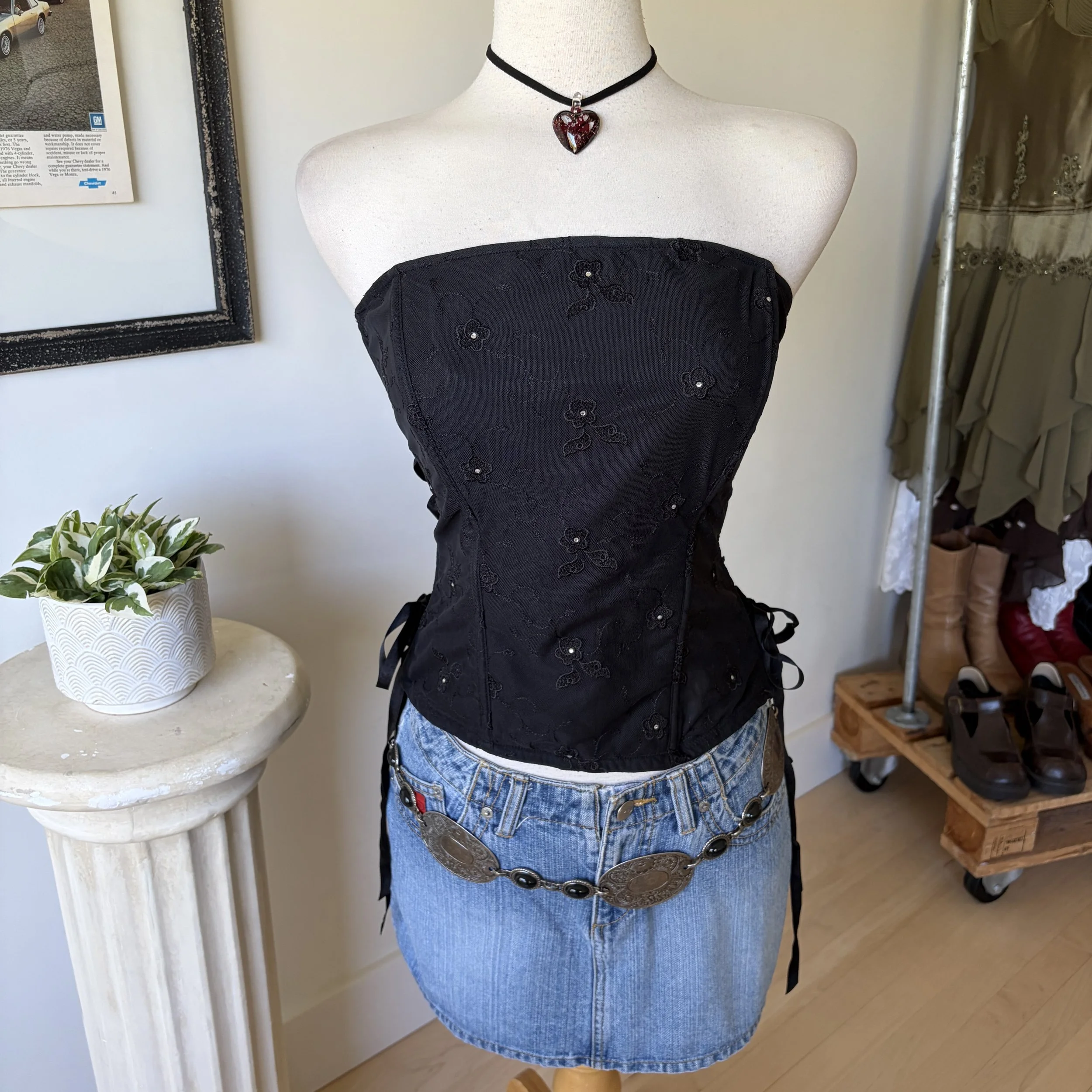 Vintage Floral Corset Top 