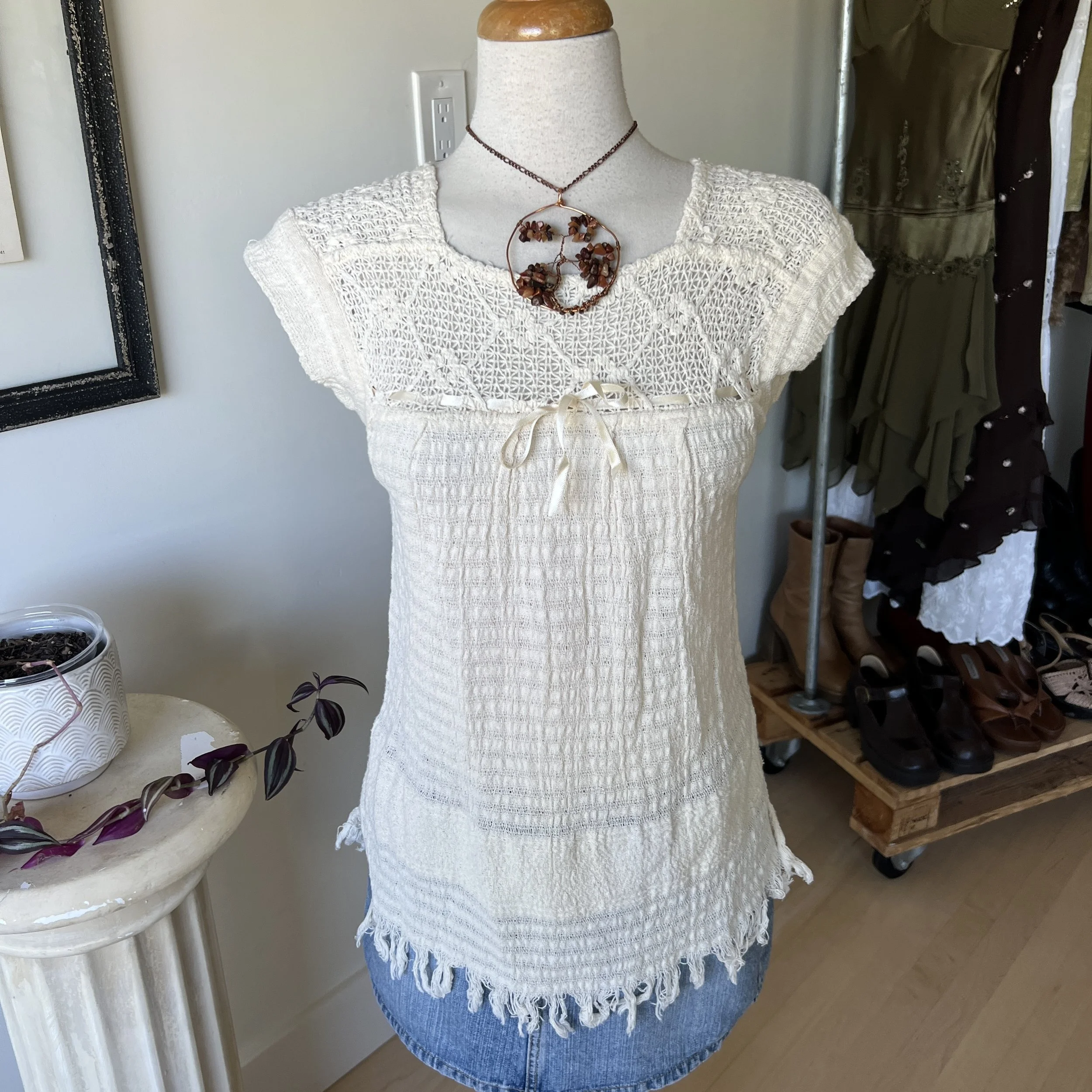 Boho Short Sleeve Top 