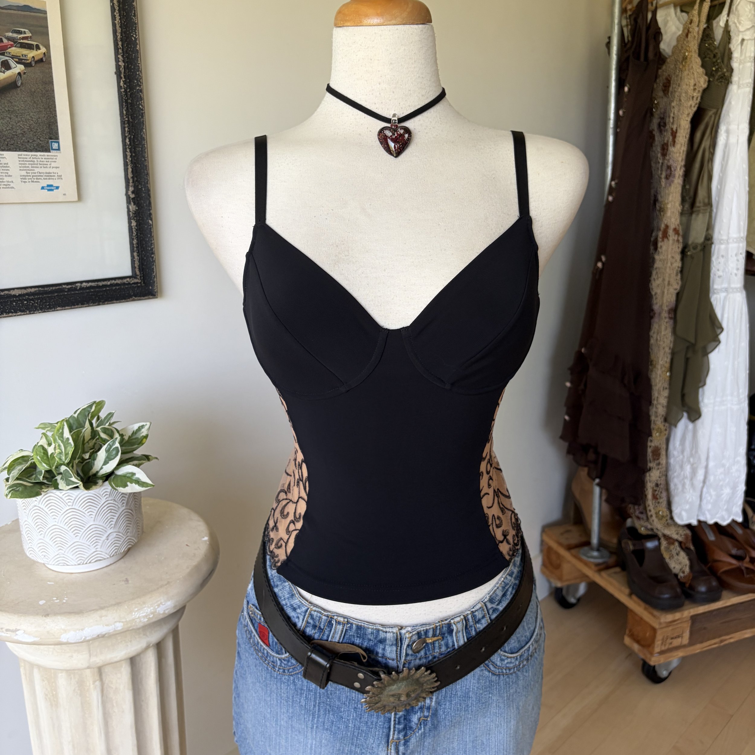 Vintage Bustier Crop Top