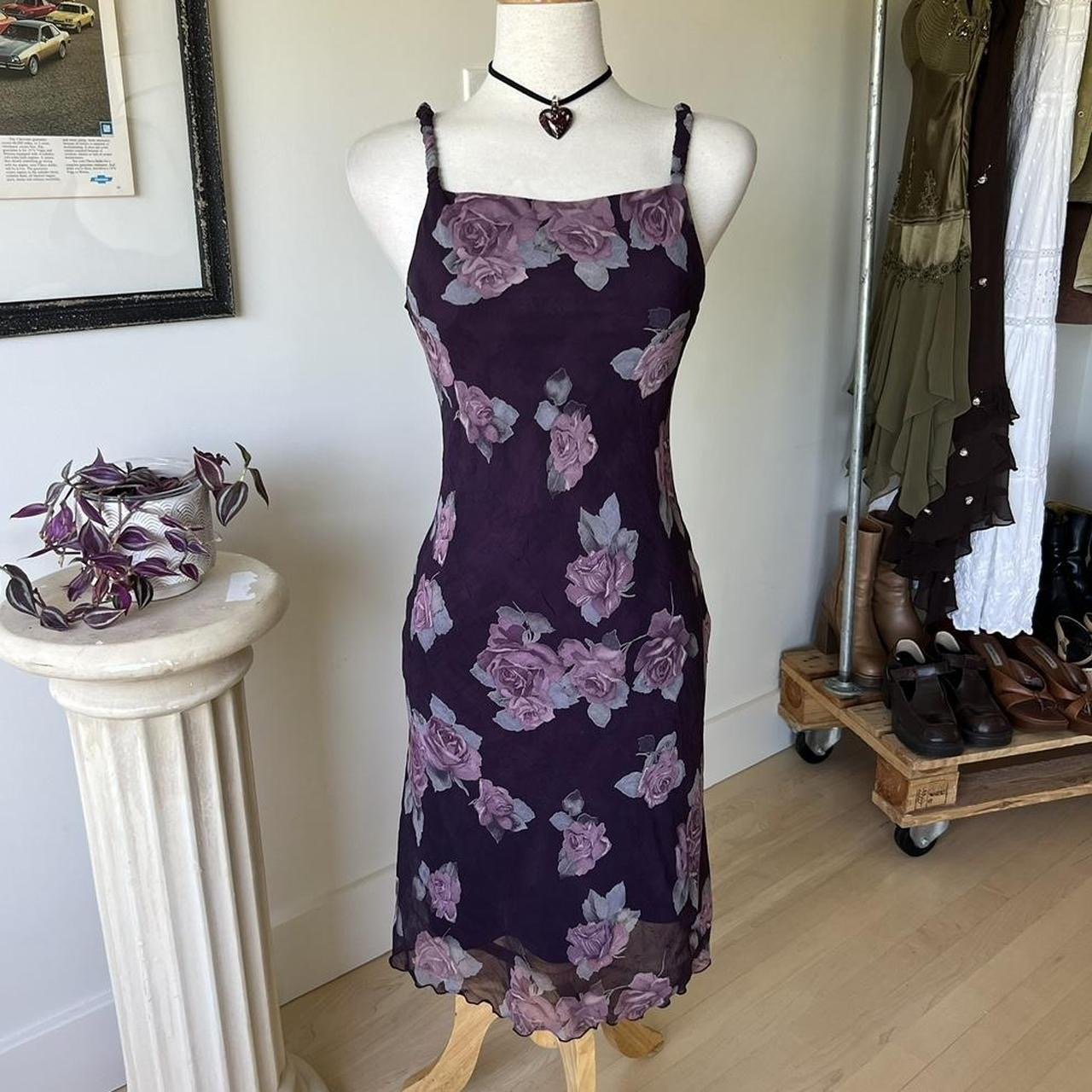 Vintage Floral 90s Dress