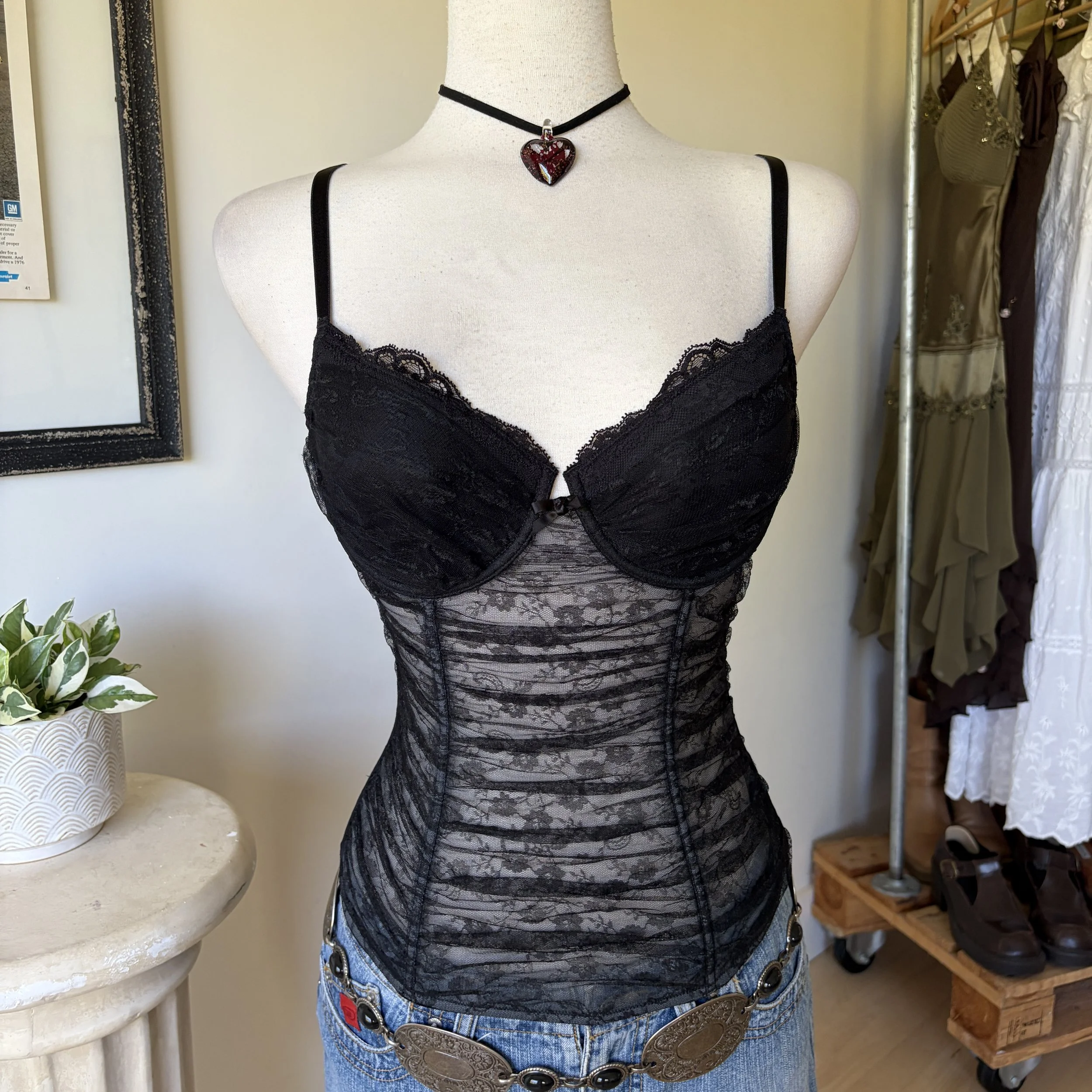 Vintage Floral Corset Top 