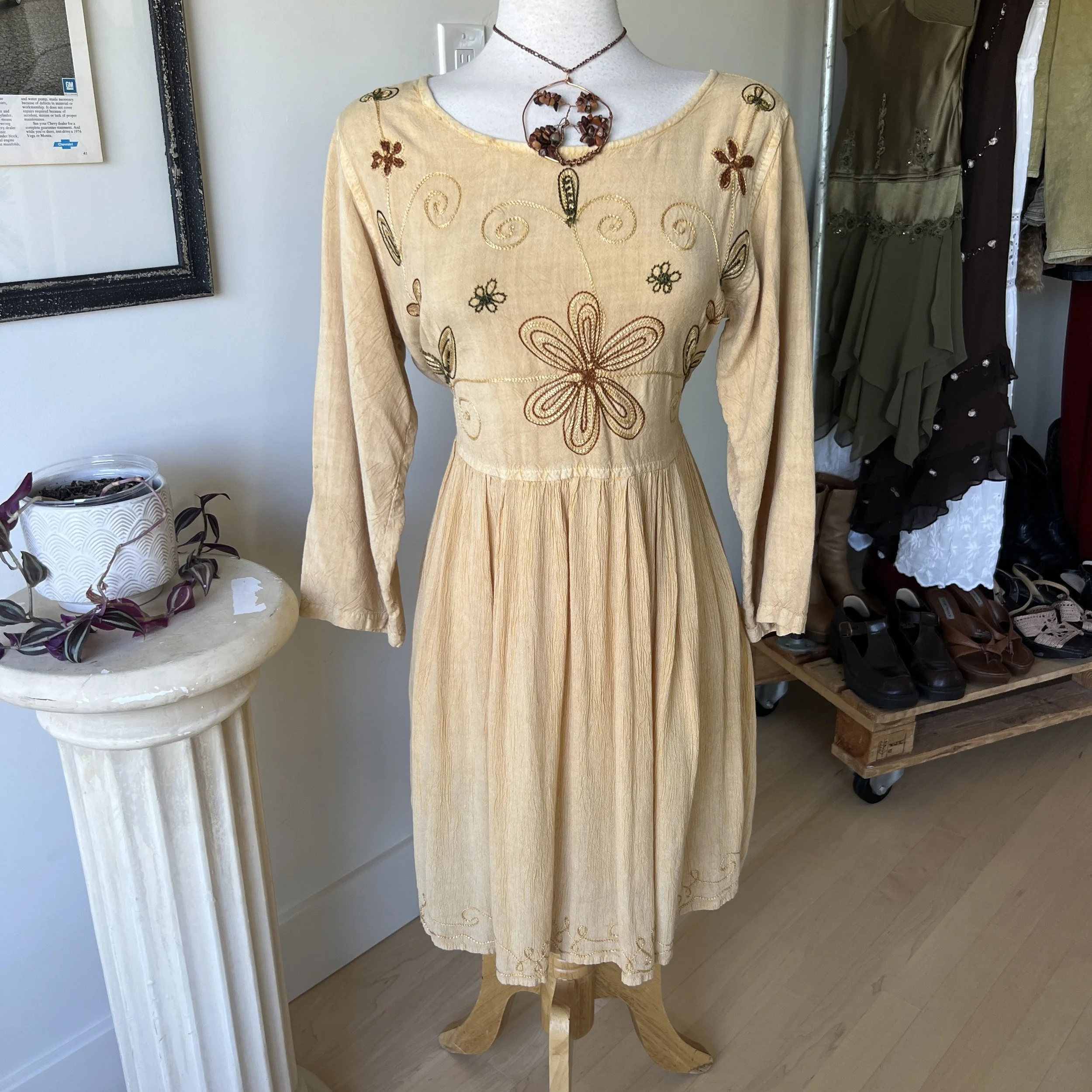 Vintage Embroidered Fairy Dress 