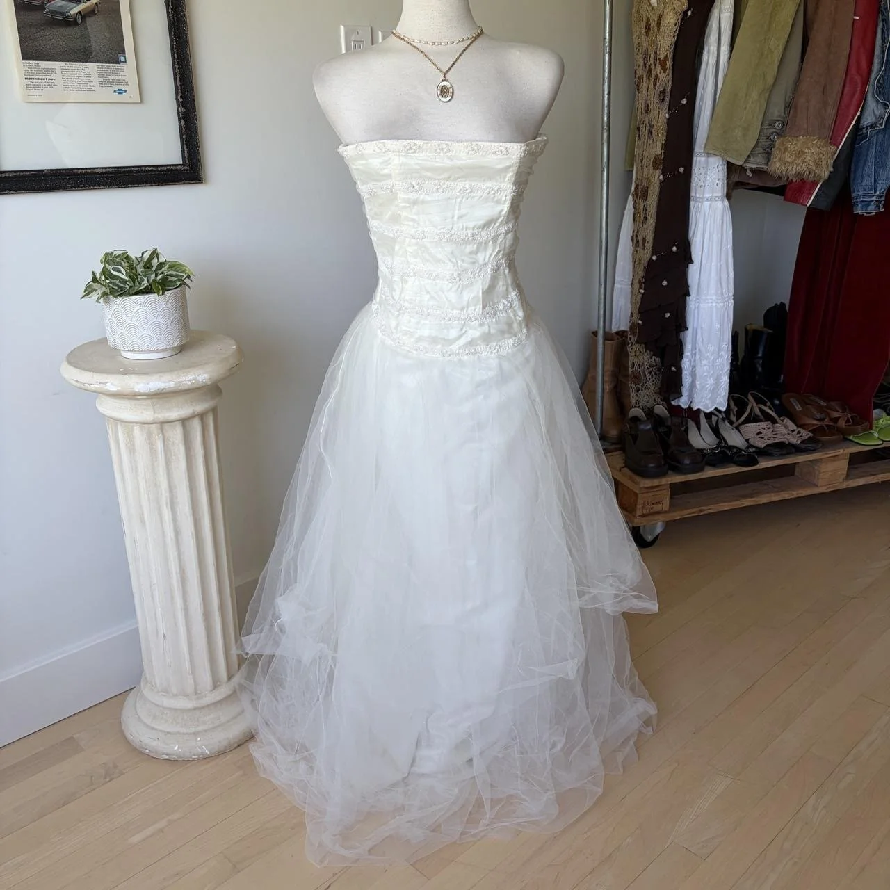 Vintage White Ball Gown
