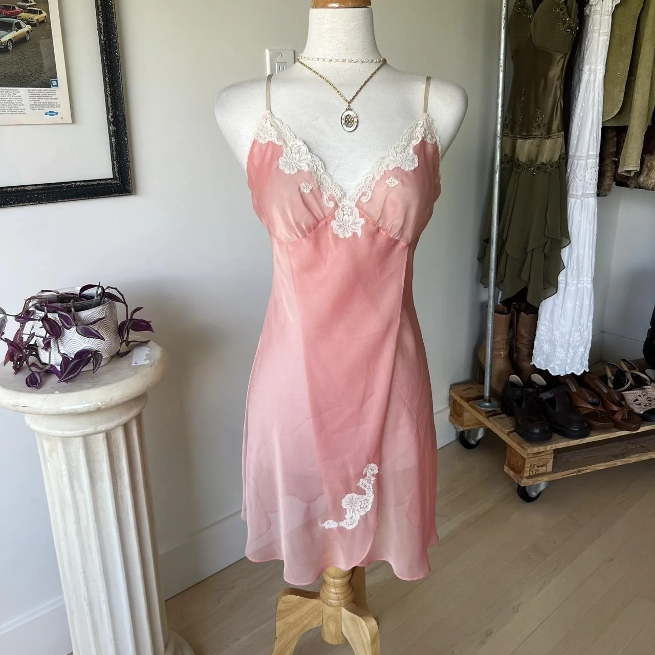 Vintage Sheer Lingerie Dress