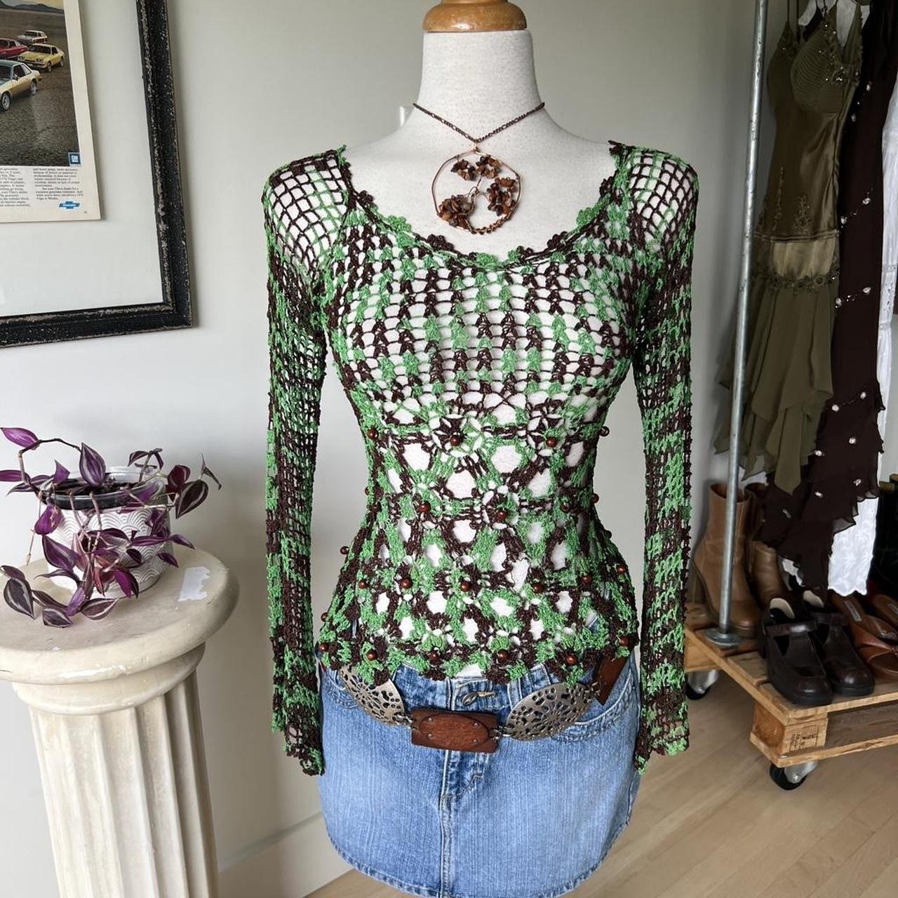 Crochet Long Sleeve Top