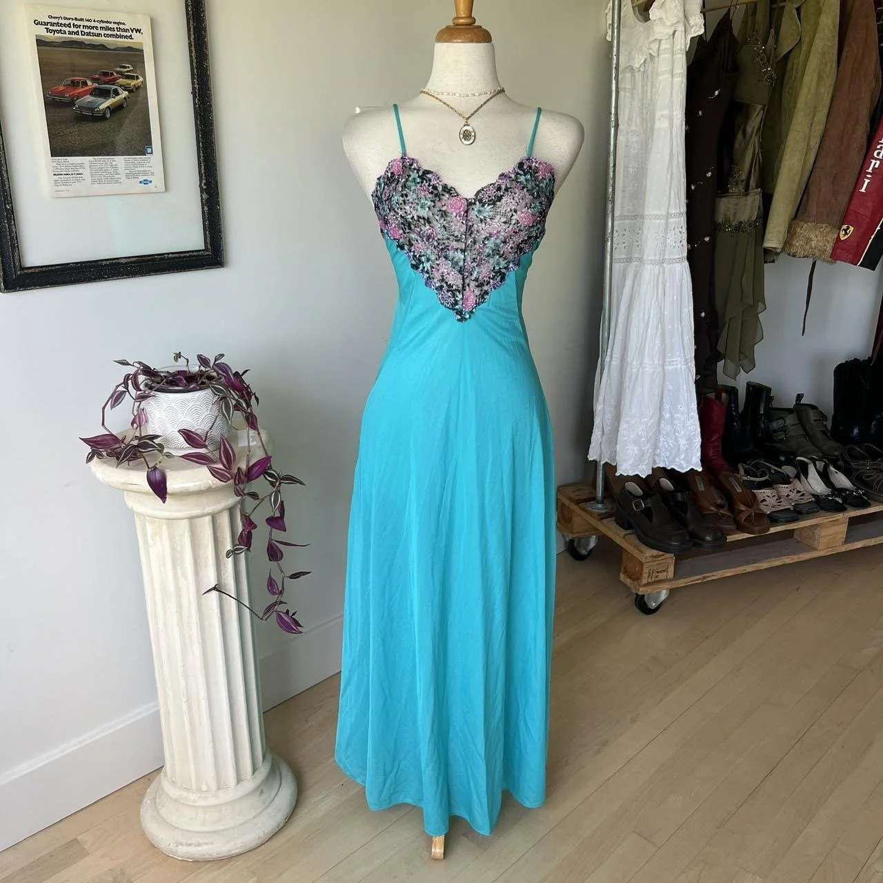 True Vintage Long Slip Dress