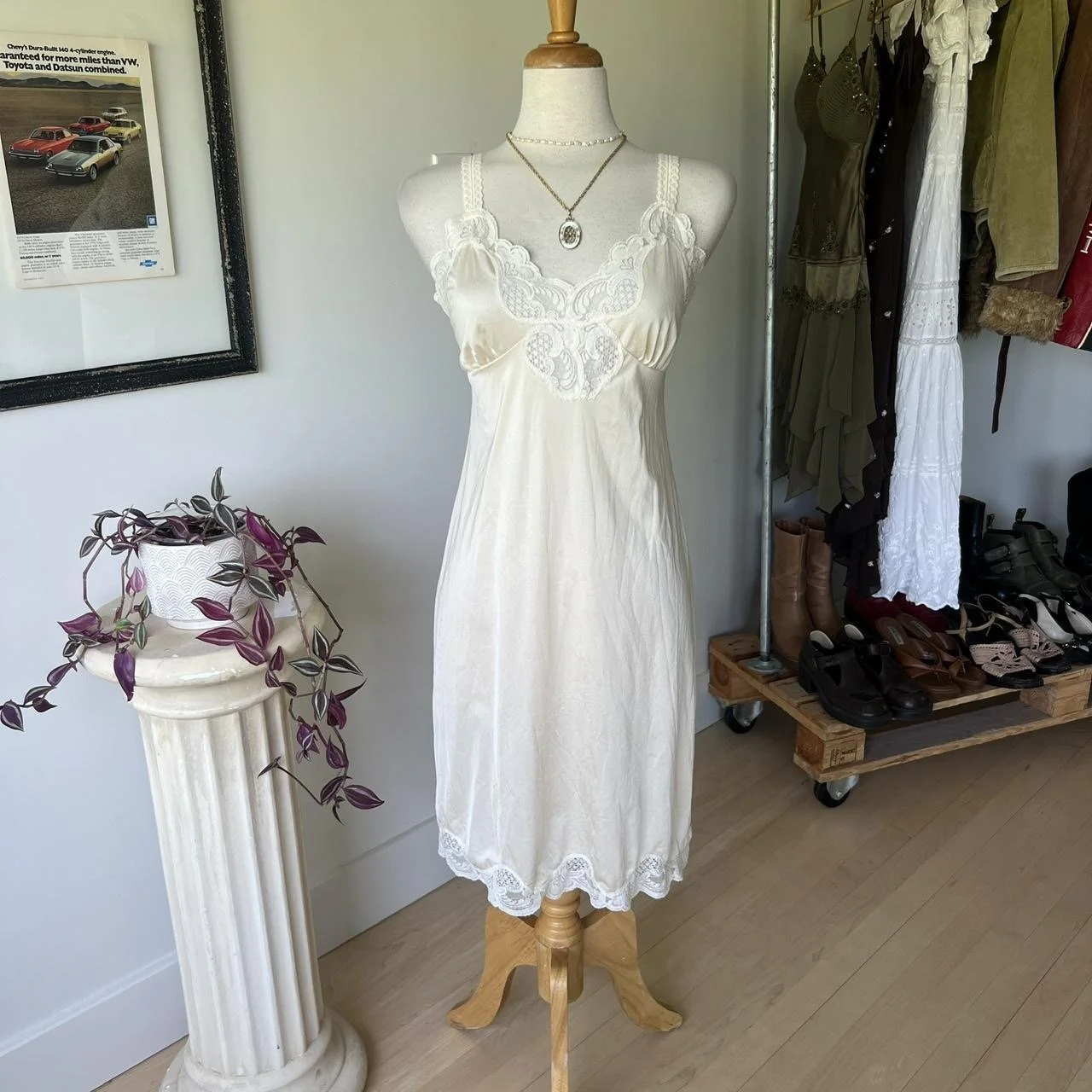 Vintage Lace Slip Dress