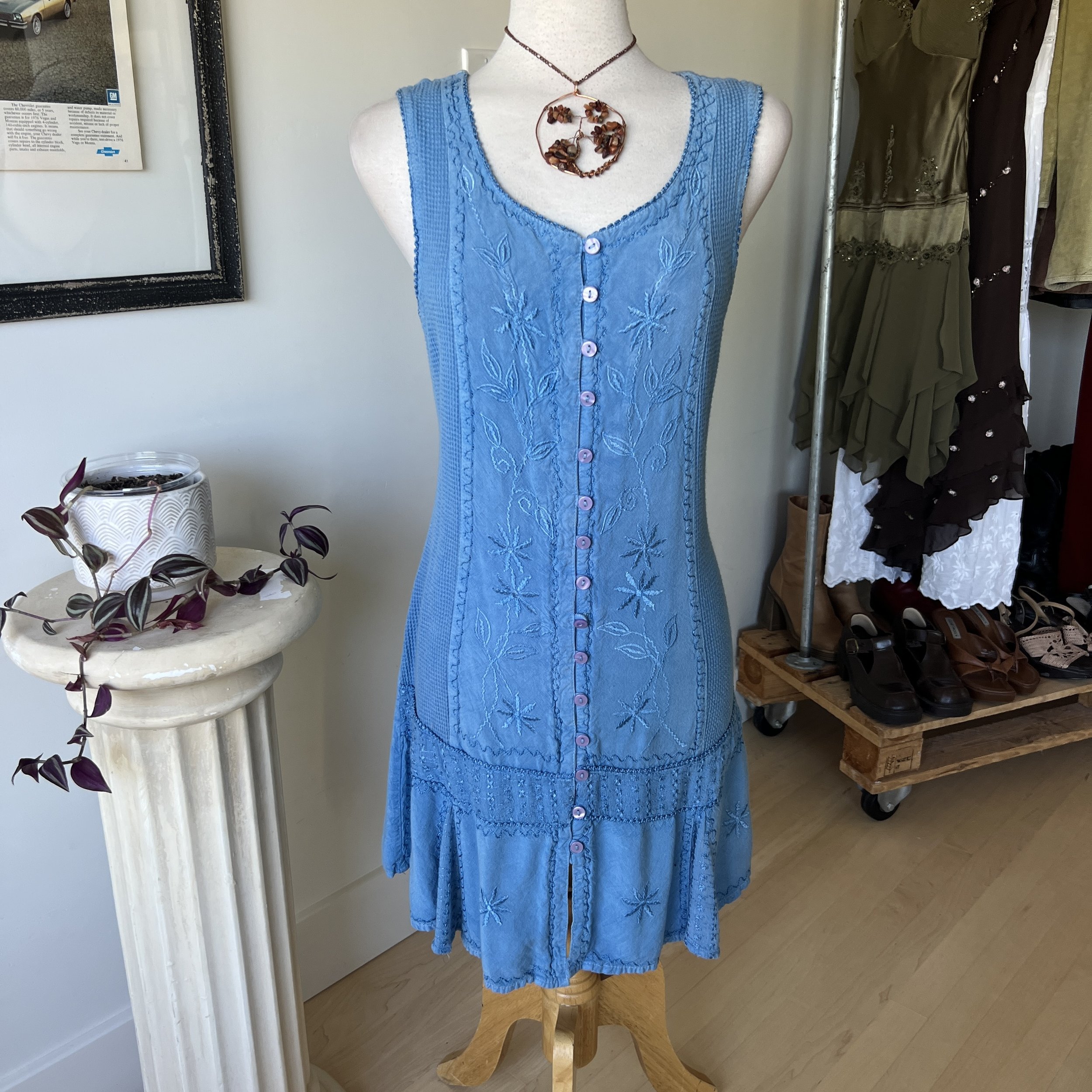 Vintage Embroidered Fairy Dress