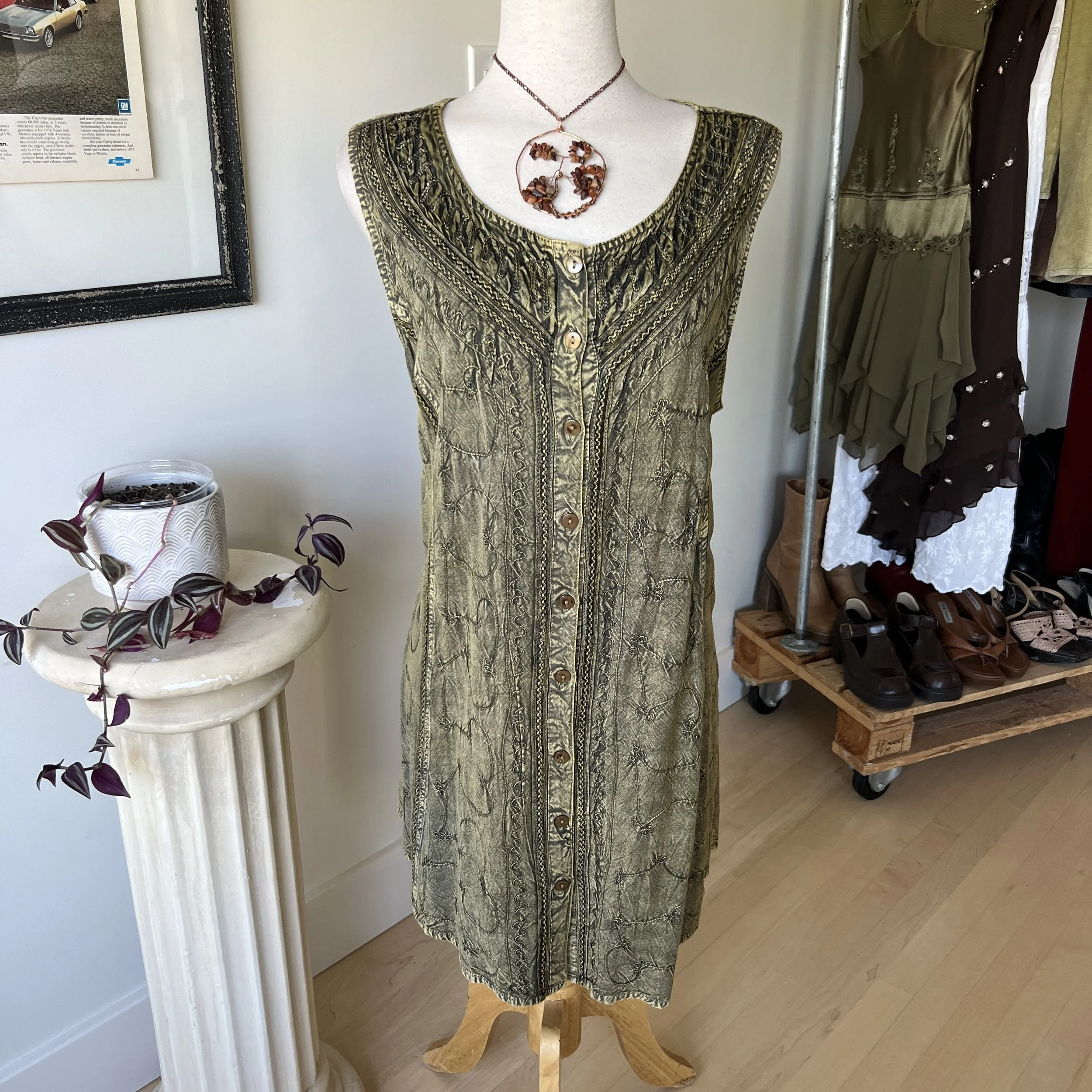 Vintage Embroidered Fairy Dress 