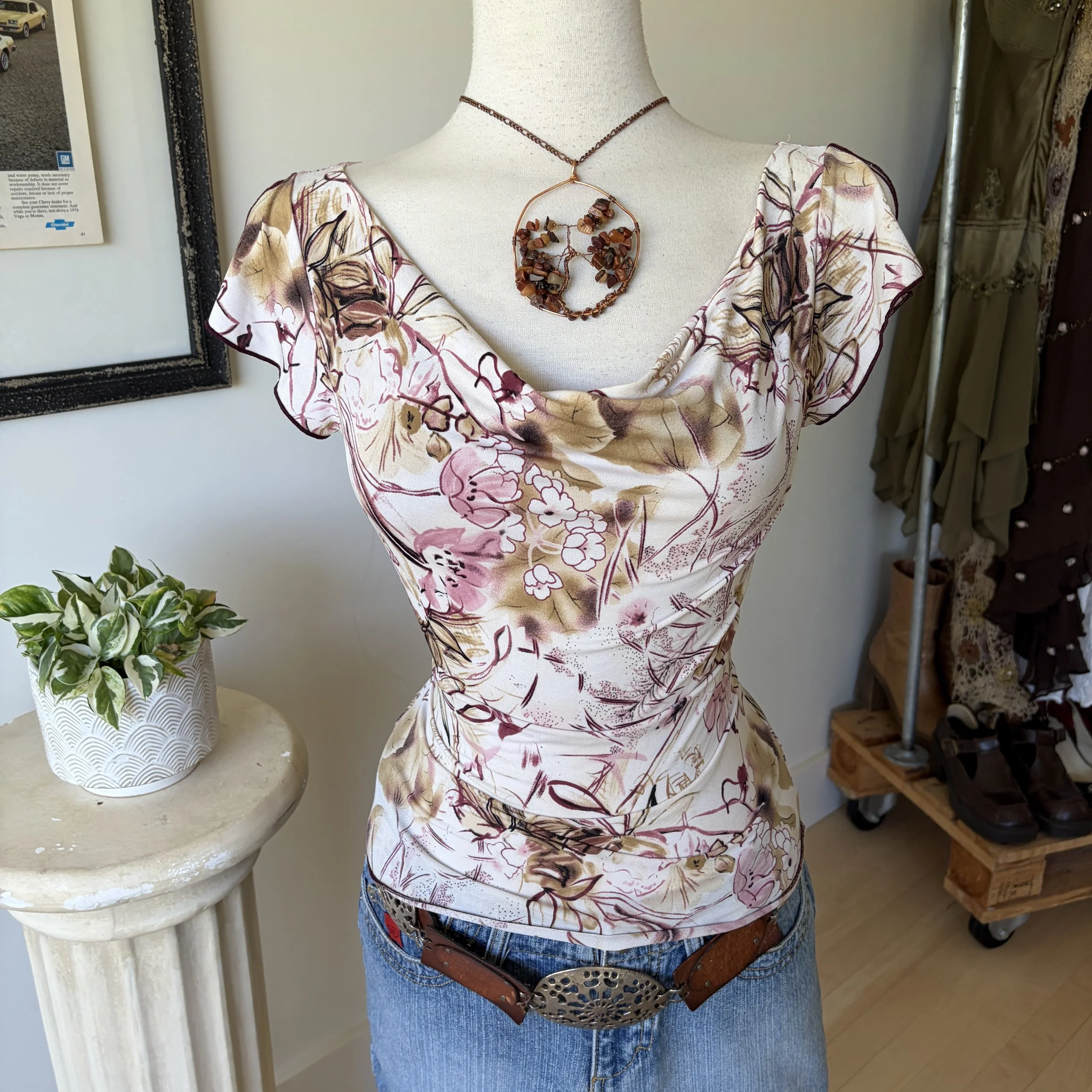 Floral Short Sleeve Top