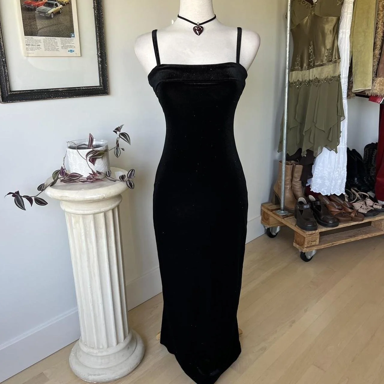 Vintage Velvet Formal Dress