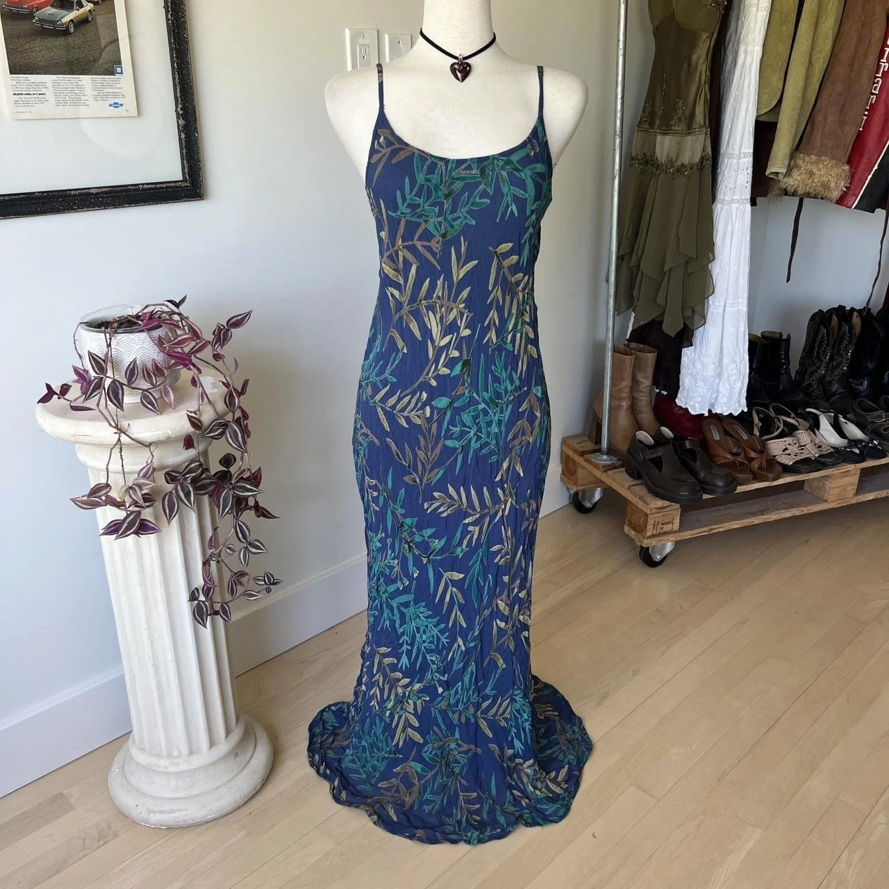 Vintage Floral Maxi Dress