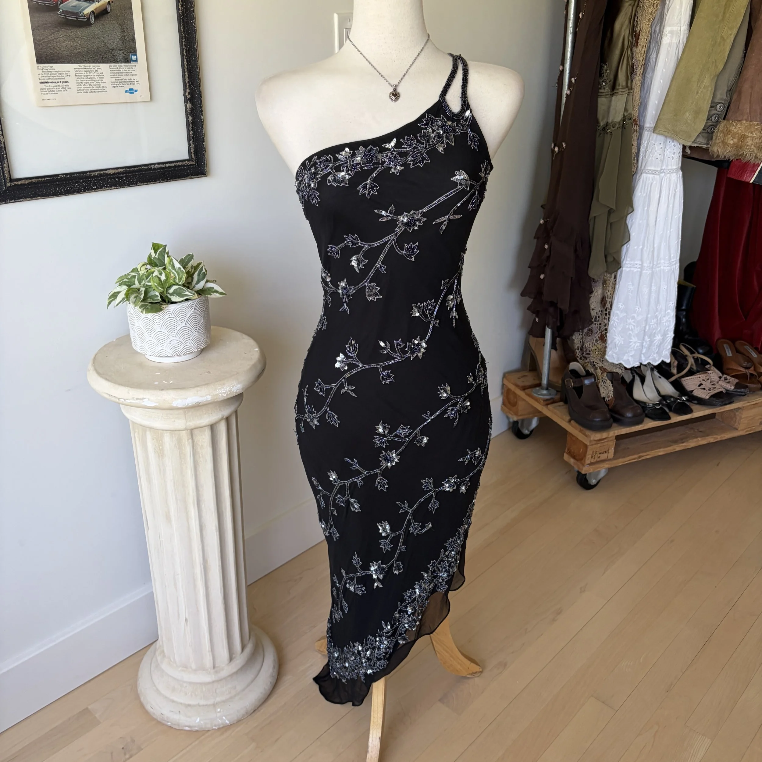 Vintage Beaded Formal Dress