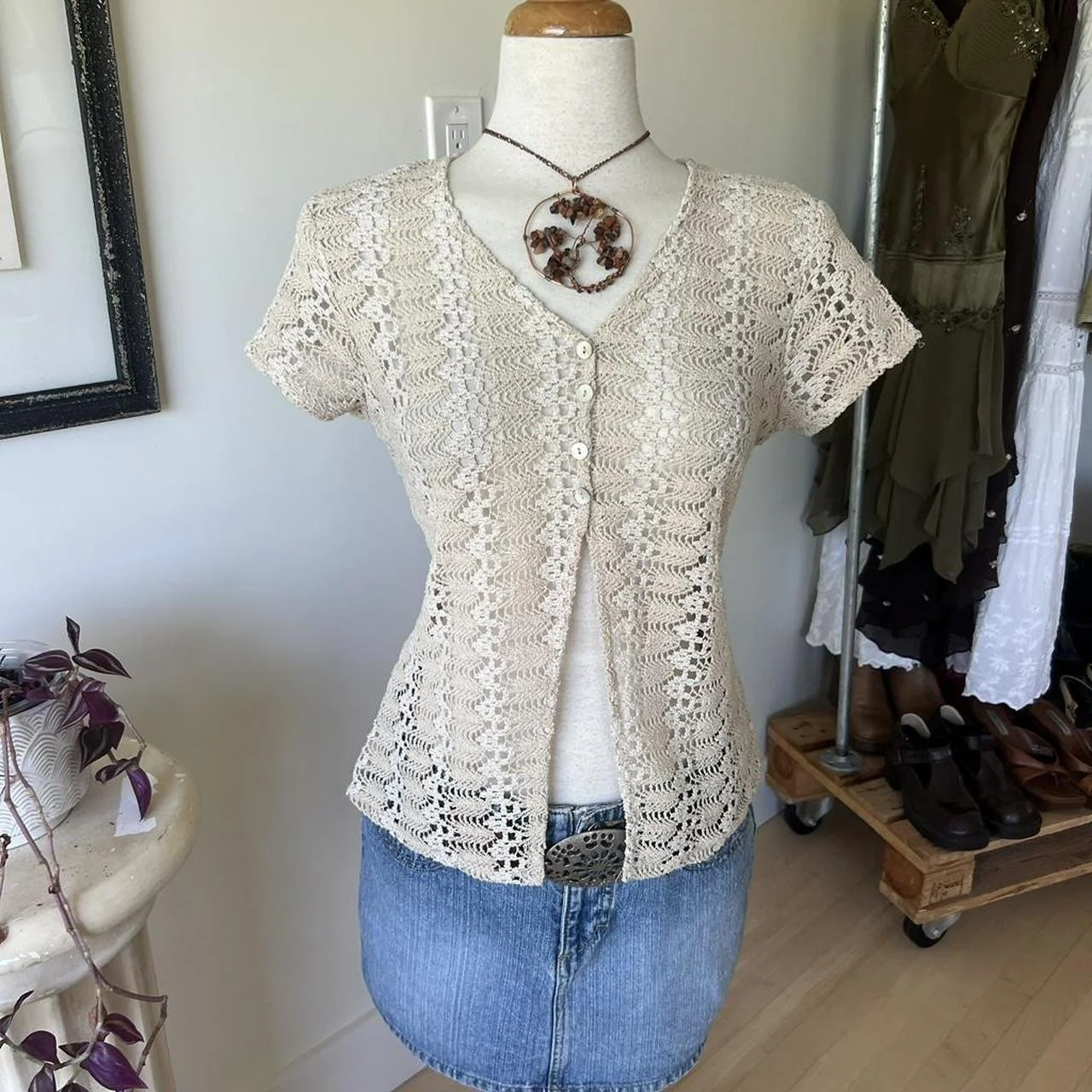 Crochet Open Knit Top