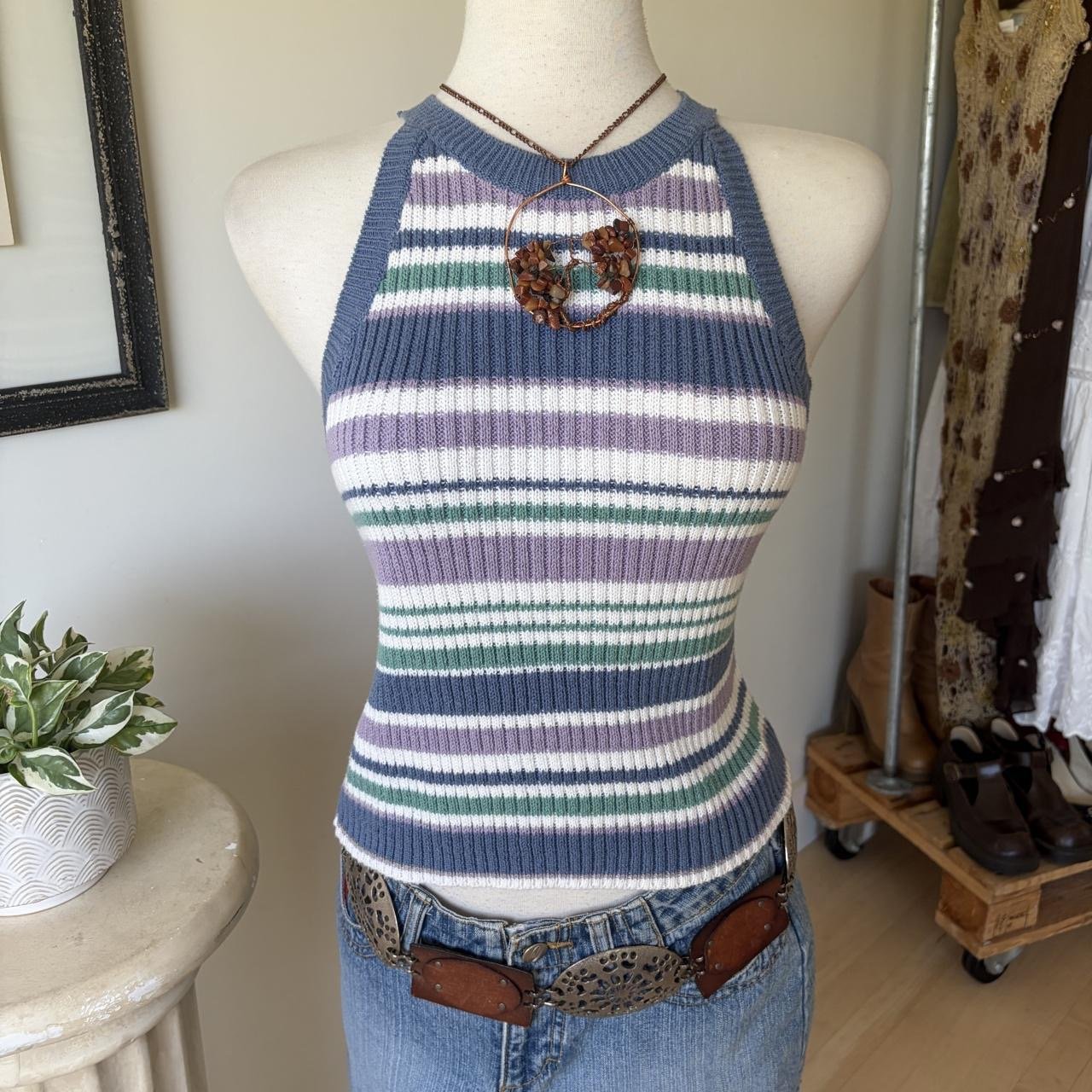 Vintage Striped Tank Top