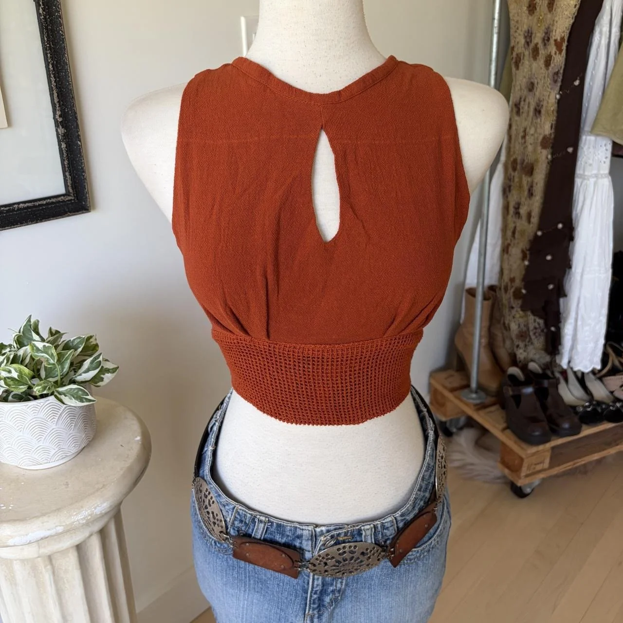 Vintage Boho Crop Top