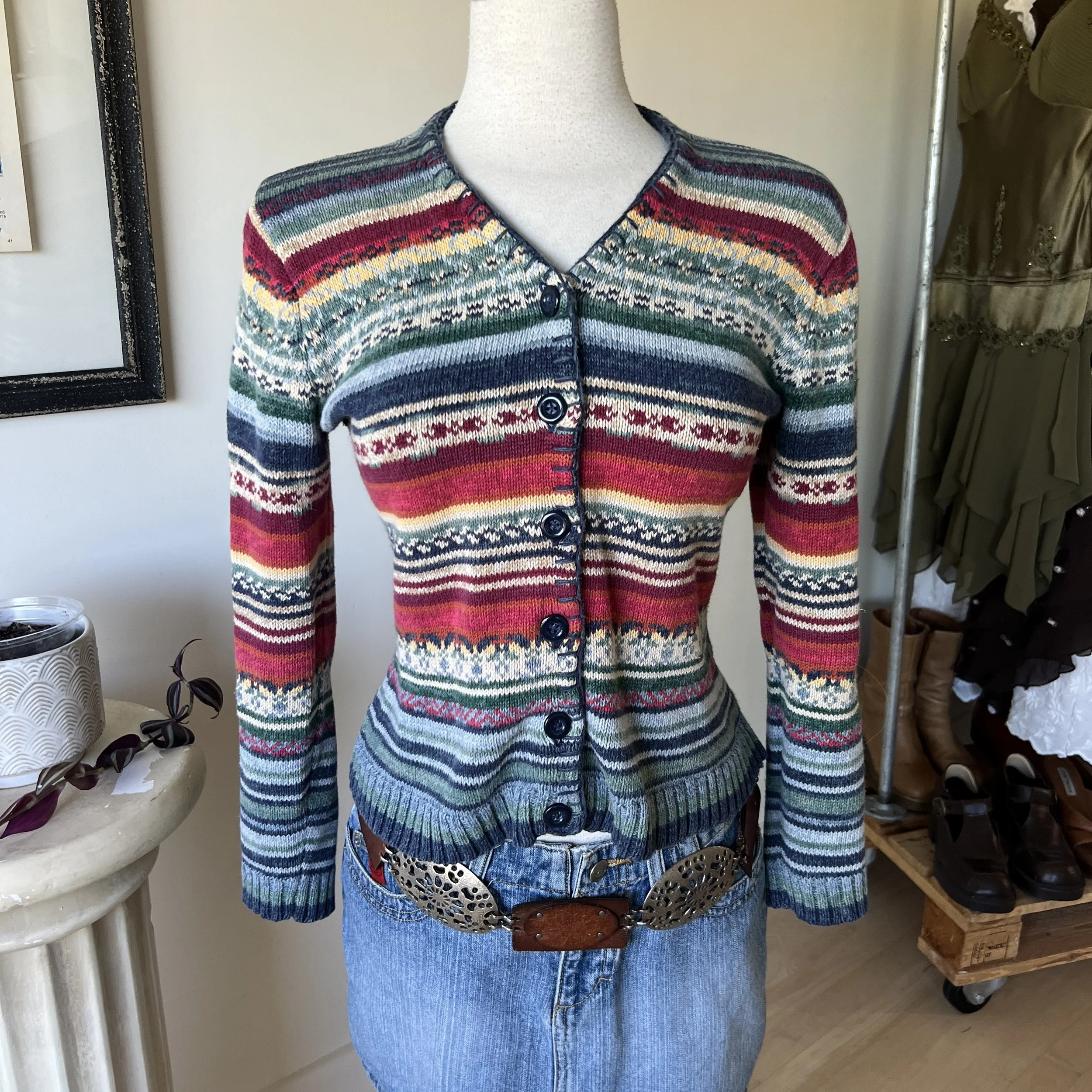 Vintage Button Up Cardigan 