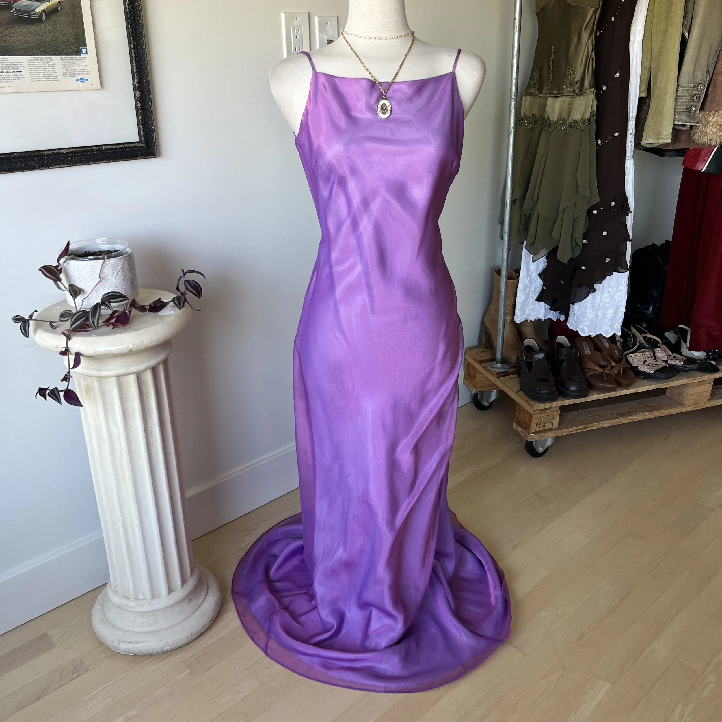 Vintage Iridescent Formal Dress 