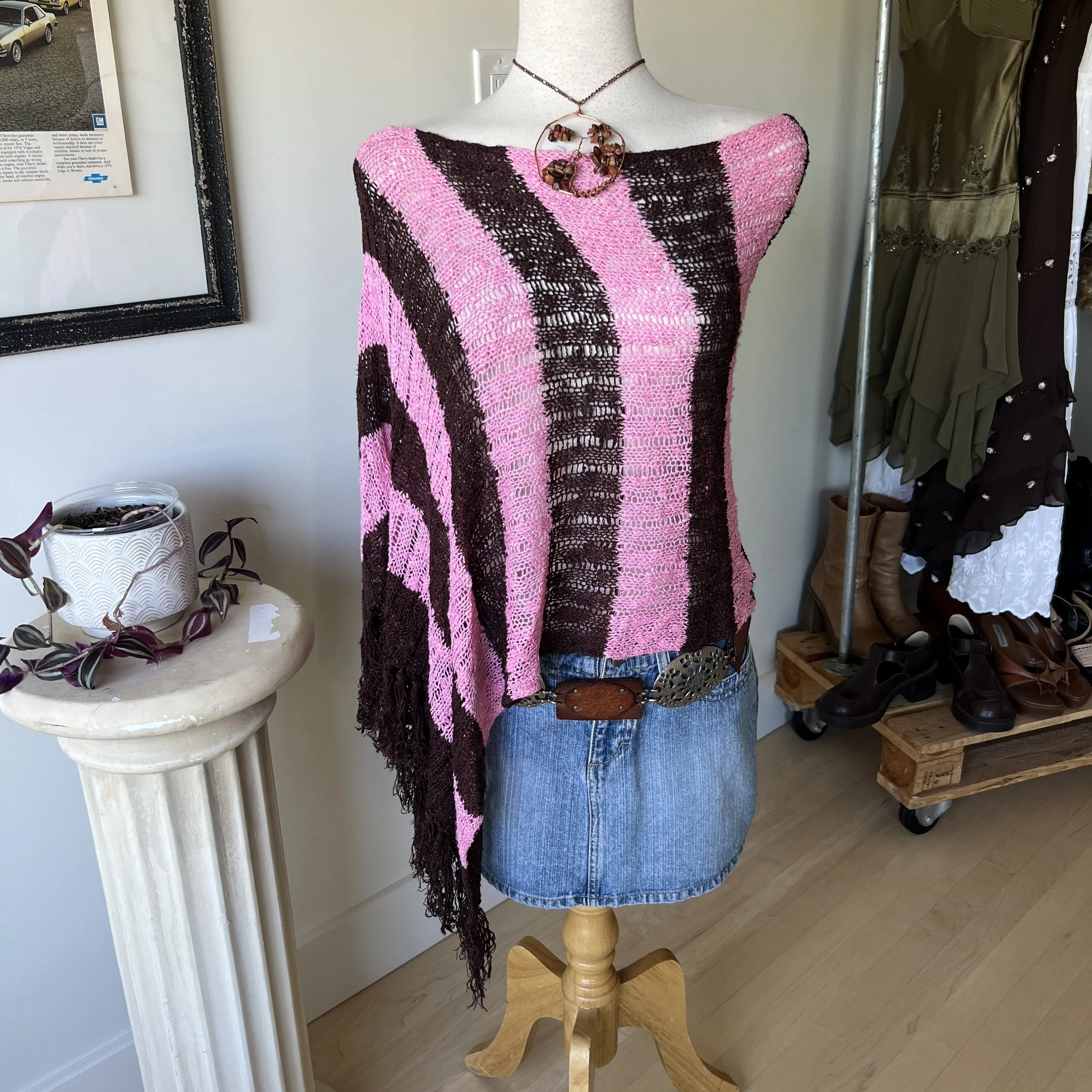 Vintage Knit Poncho 