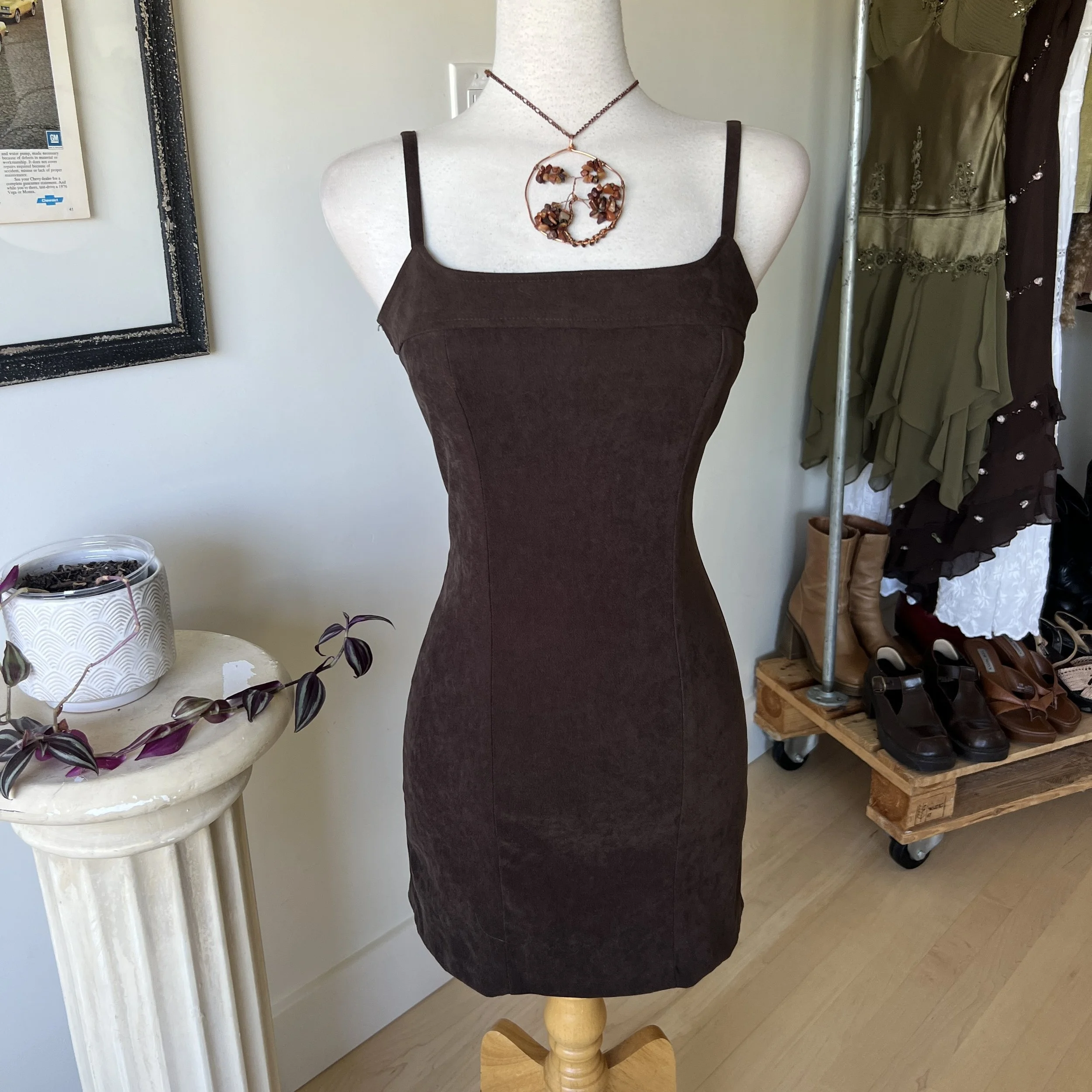 Soft Suede Mini Dress 