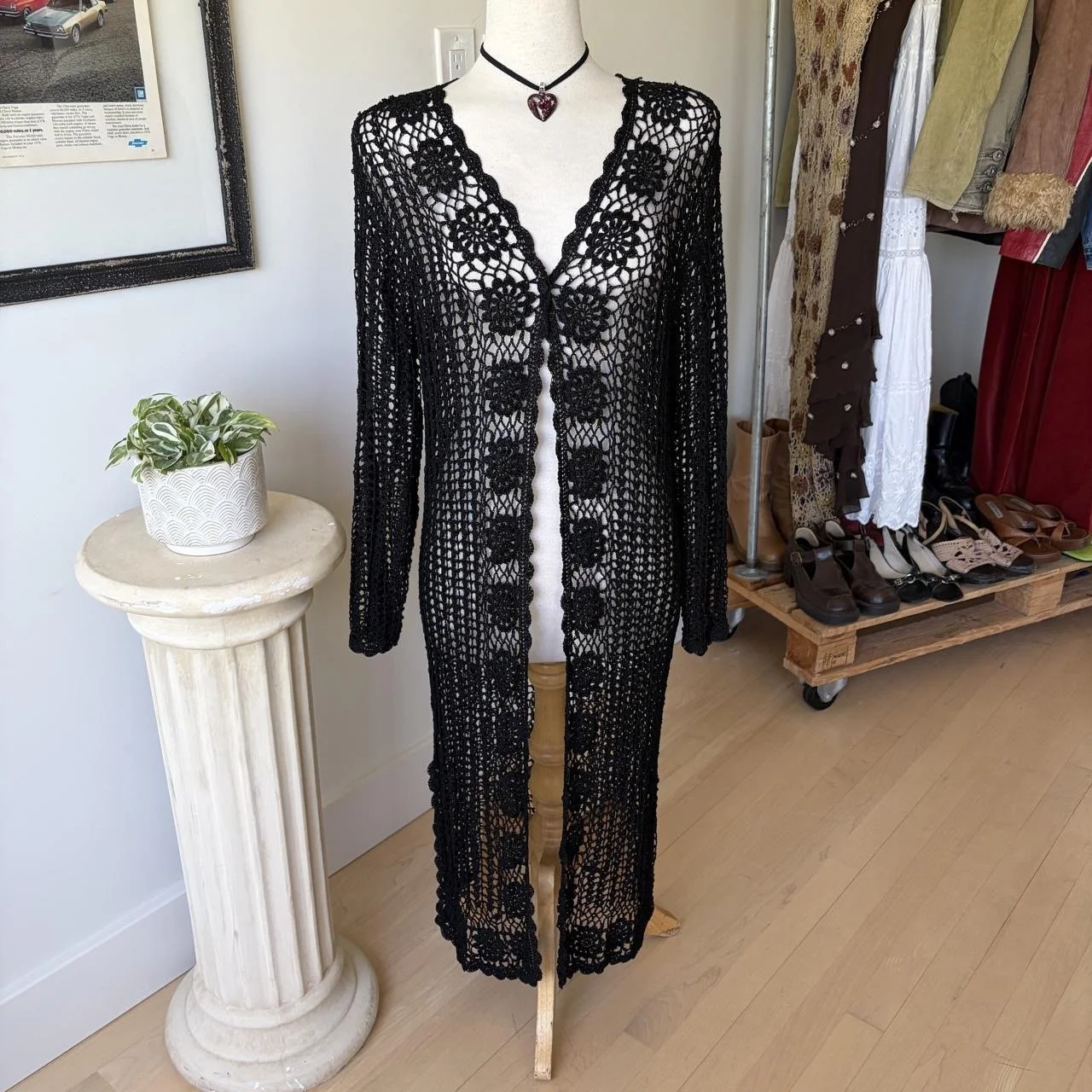 Crochet Long Sleeve Cardigan