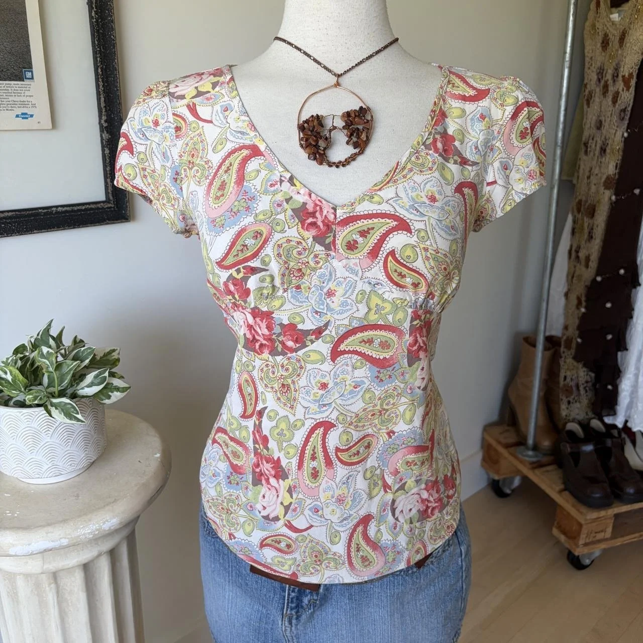Floral Short Sleeve Top