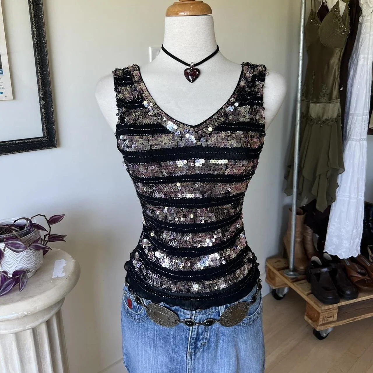 Vintage Mesh Tank Top