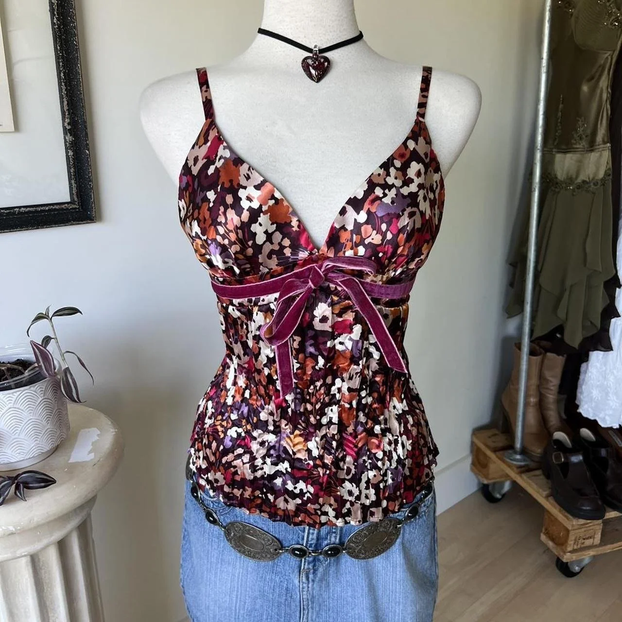 Vintage Floral Tank Top