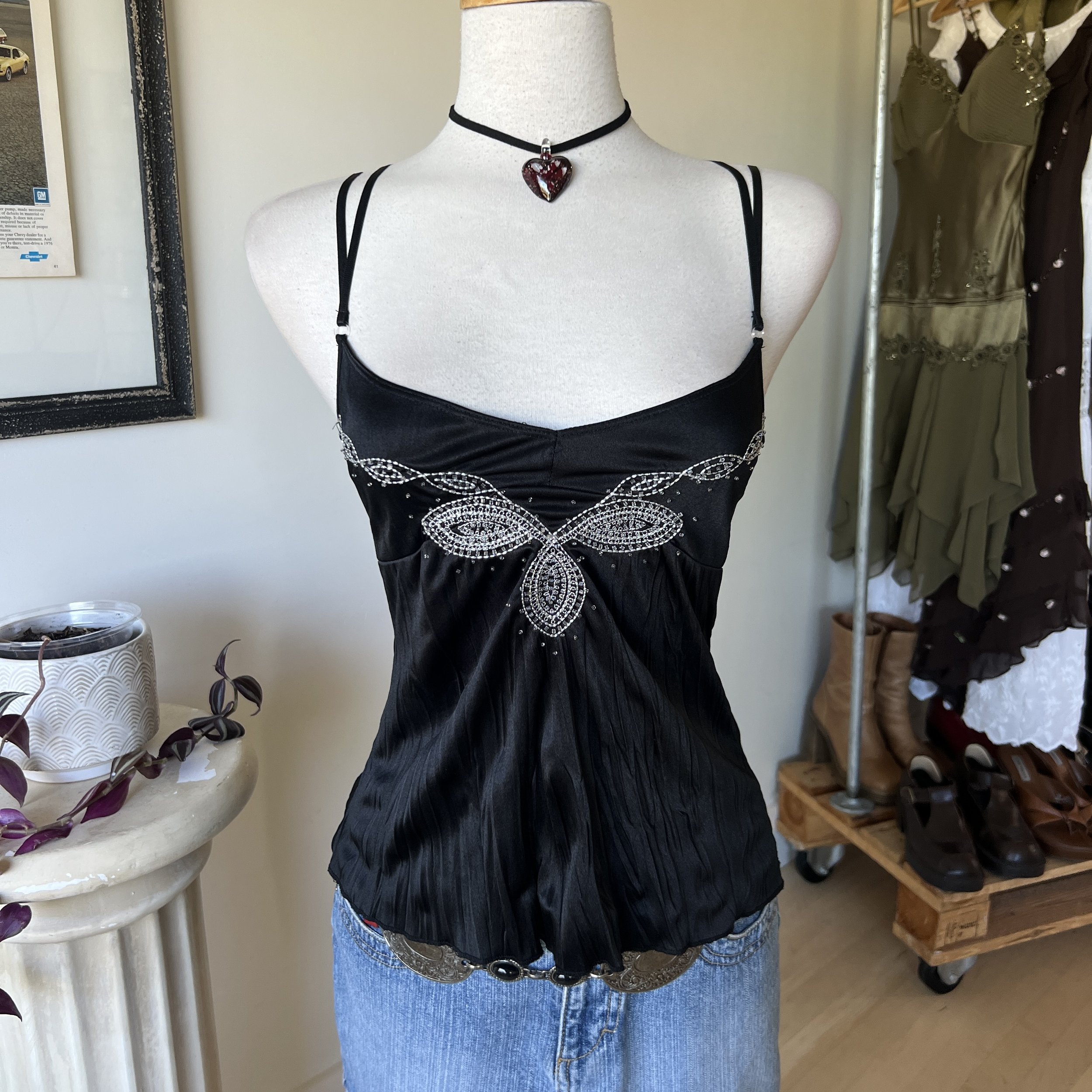 Vintage Beaded Tank Top 