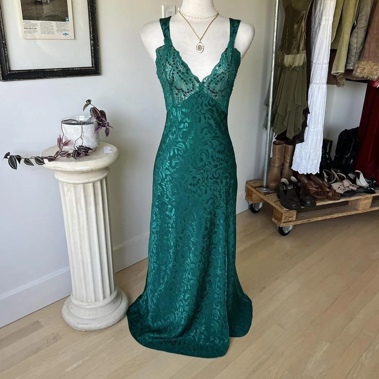 Long Floral Slip Dress